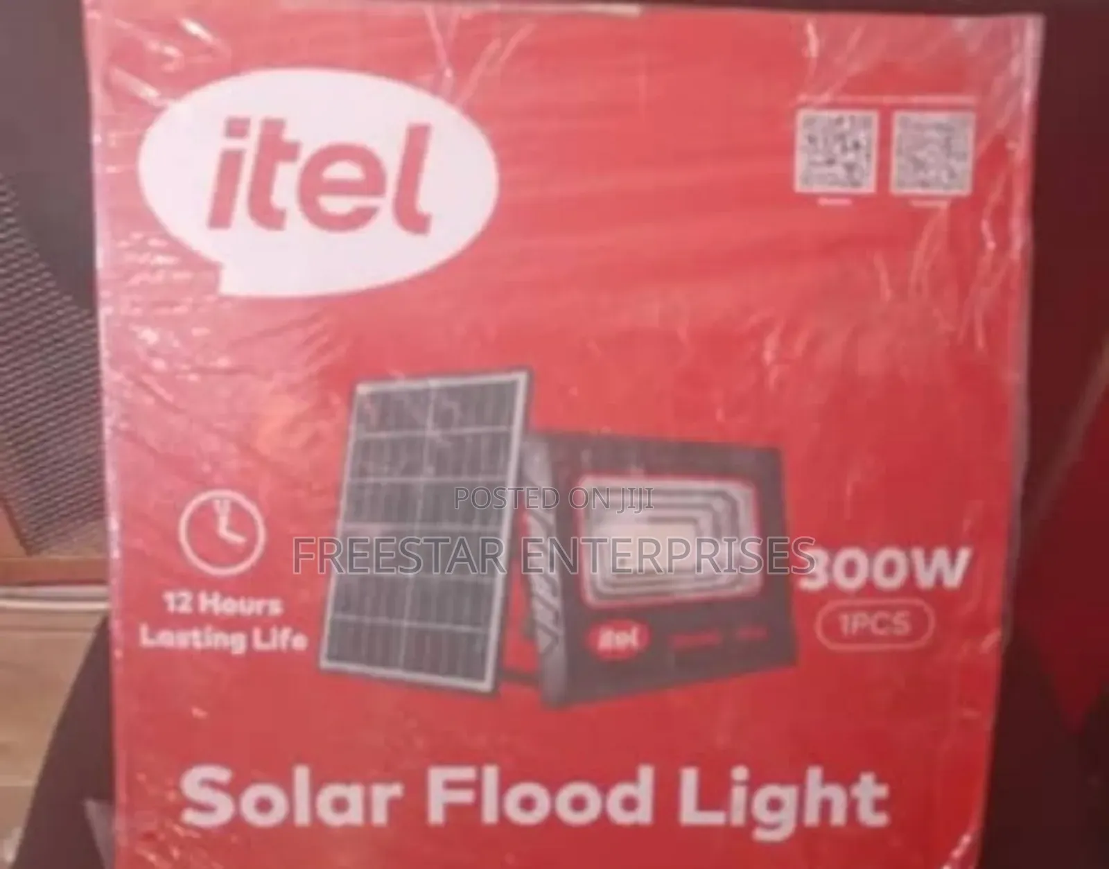 Itel 300w Solar Flood Light.