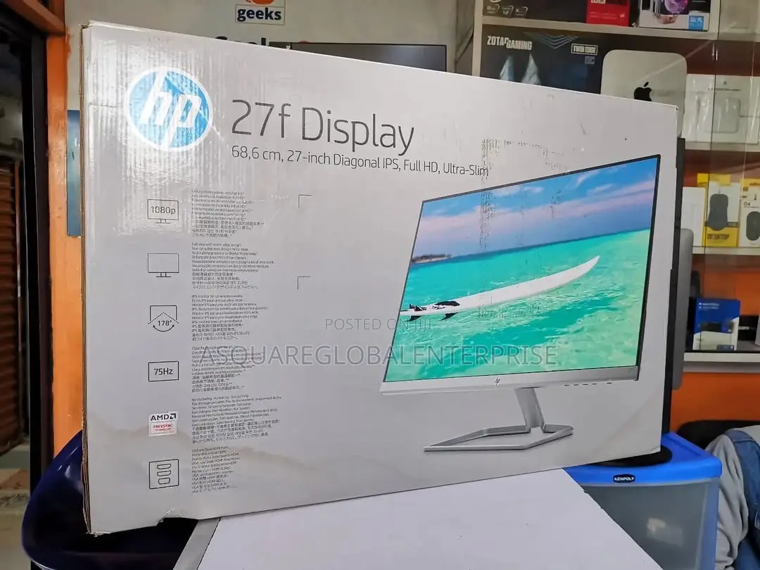 Brand New Hp 27f 27 Inch 1080p FHD Ips Edge to Edge Monitors