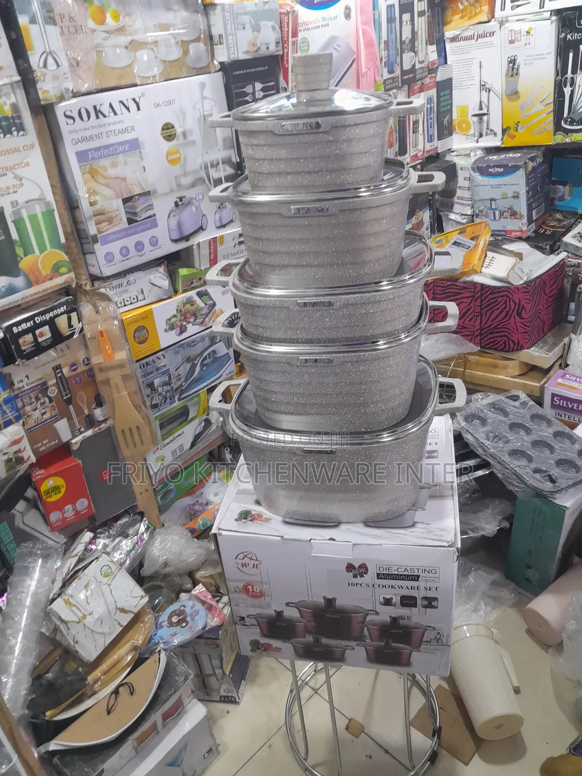 Die Cast Grinate Coated Pot
