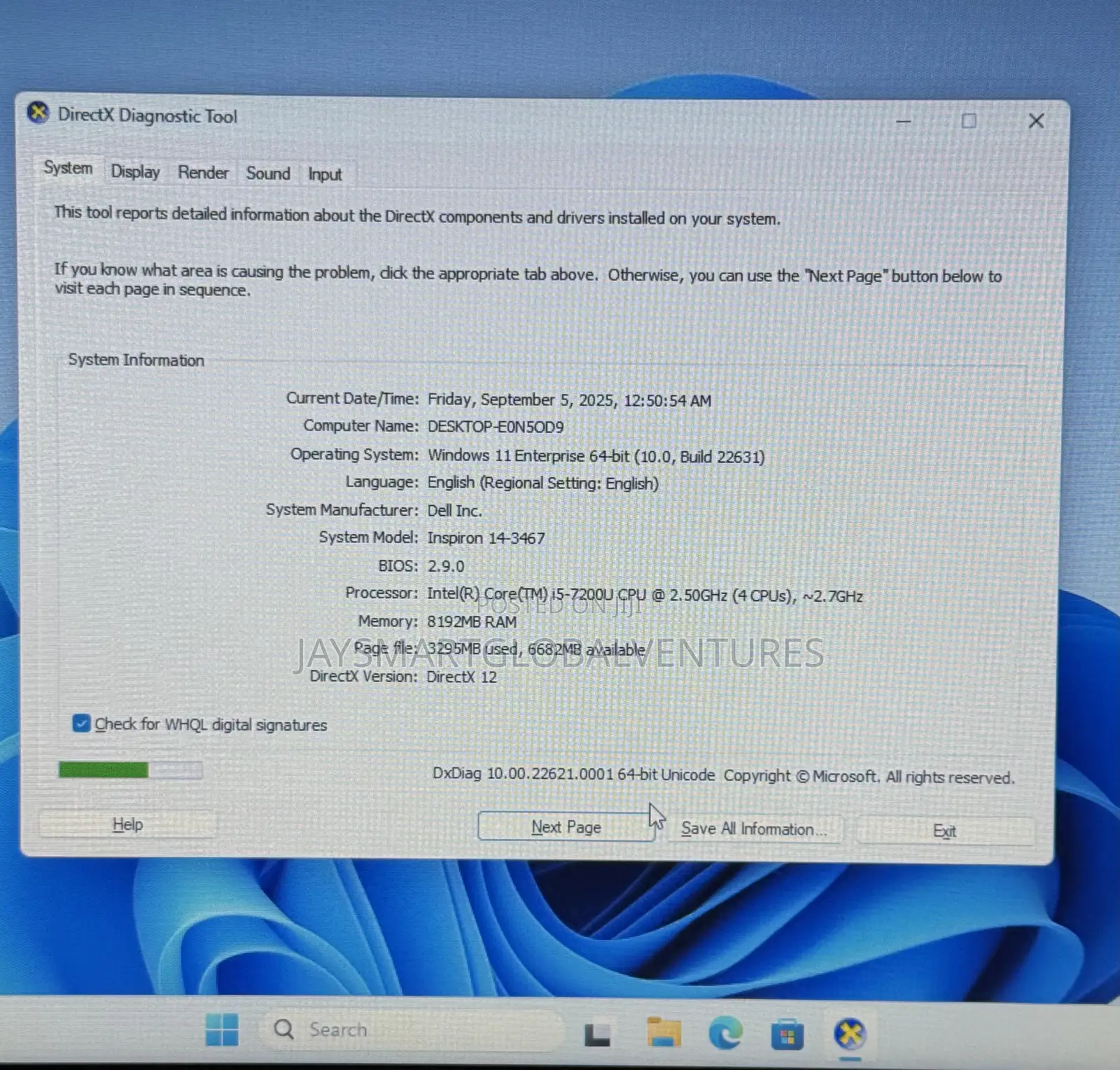 Laptop Dell Inspiron 14 3452 8GB Intel Core i5 SSD 256GB