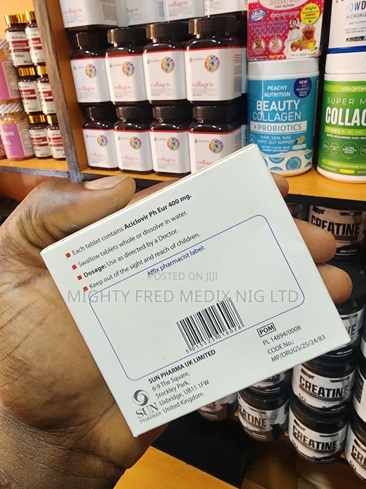 Aciclovir 400mg Tablets (Sun Pharm Uk )