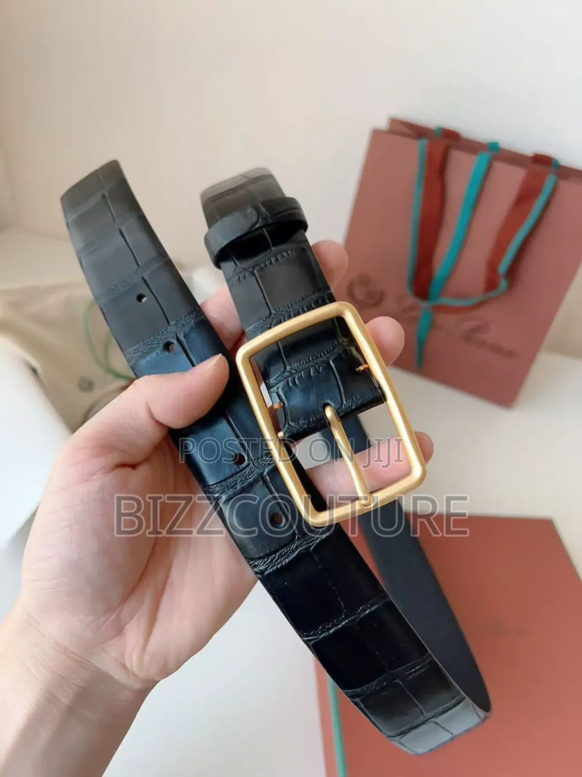Original Loro Piana Leather Belts Available in Store
