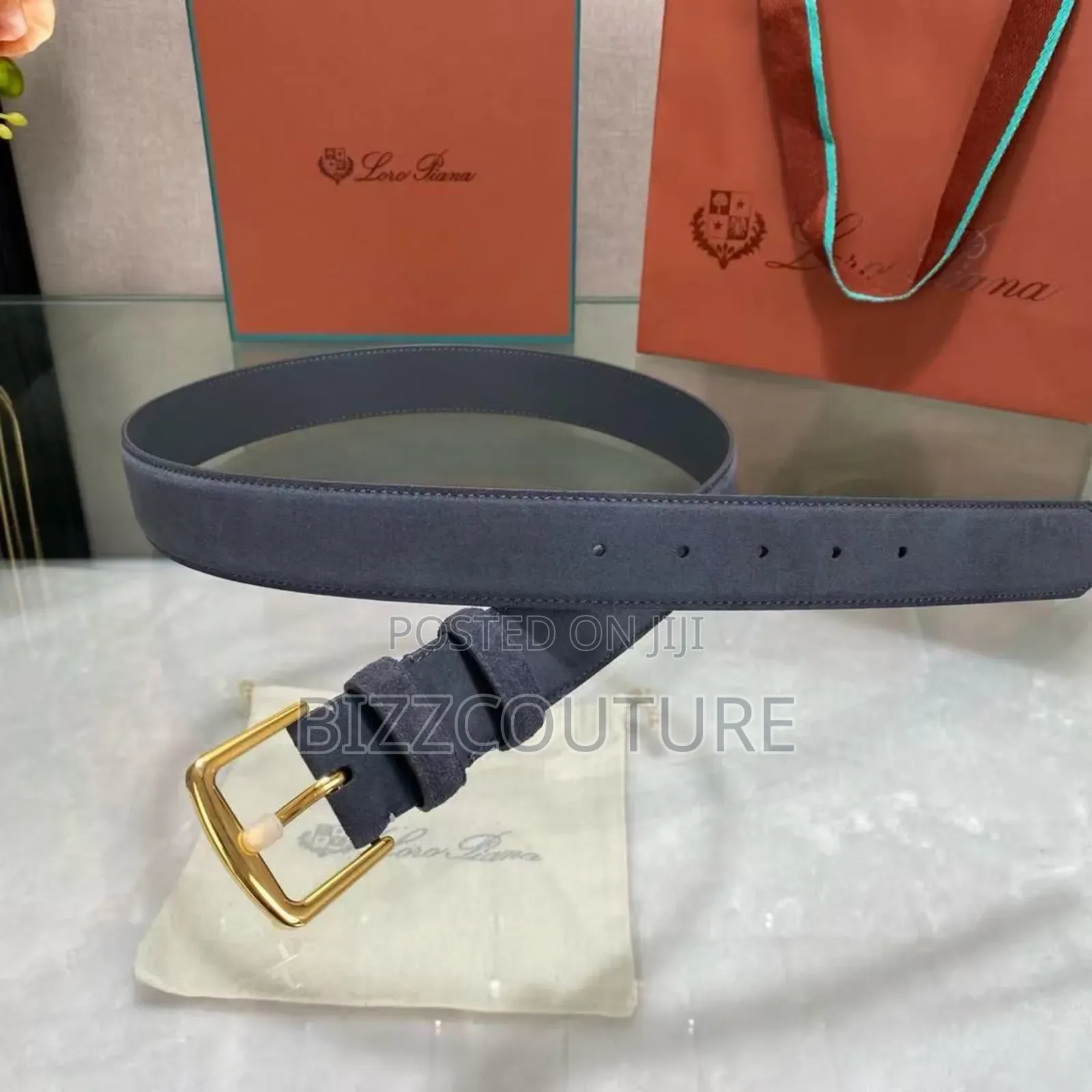 Original Loro Piana Leather Belts Available in Store