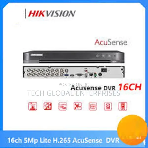 Hikvision Ids-7216hqhi-M1/E16-Ch 1080p 1u H.265 Acusense DVR