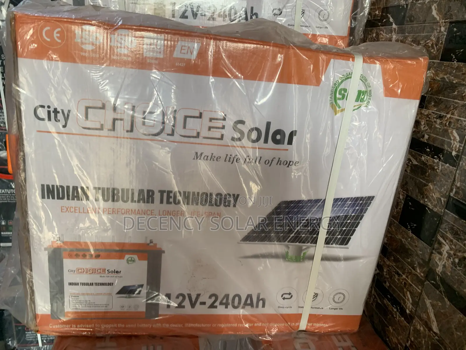 Choice Solar Tall Tubular Battery
