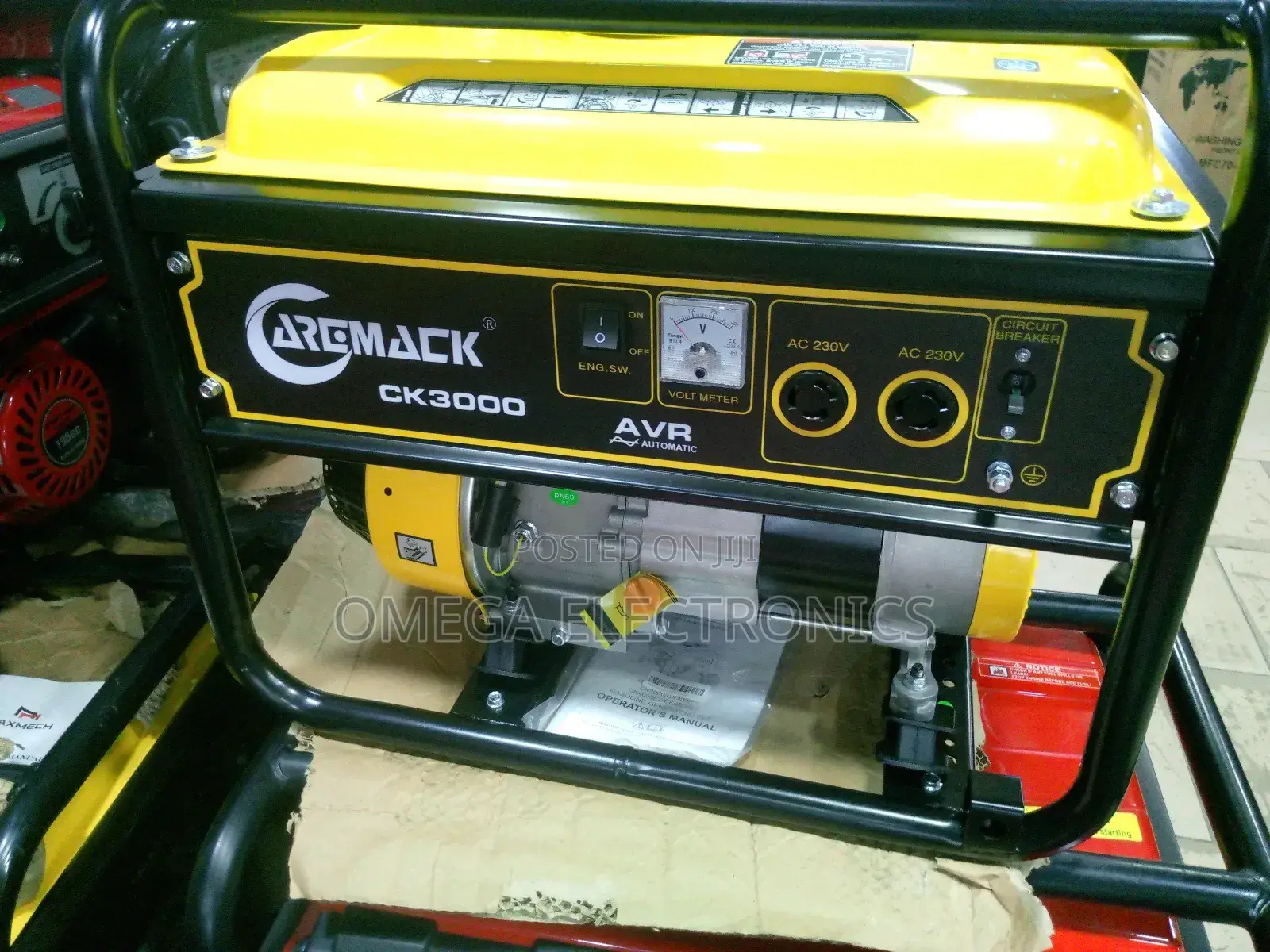 Caremack Gasoline Generator 3.5kva With Full 100percent Copper Wire