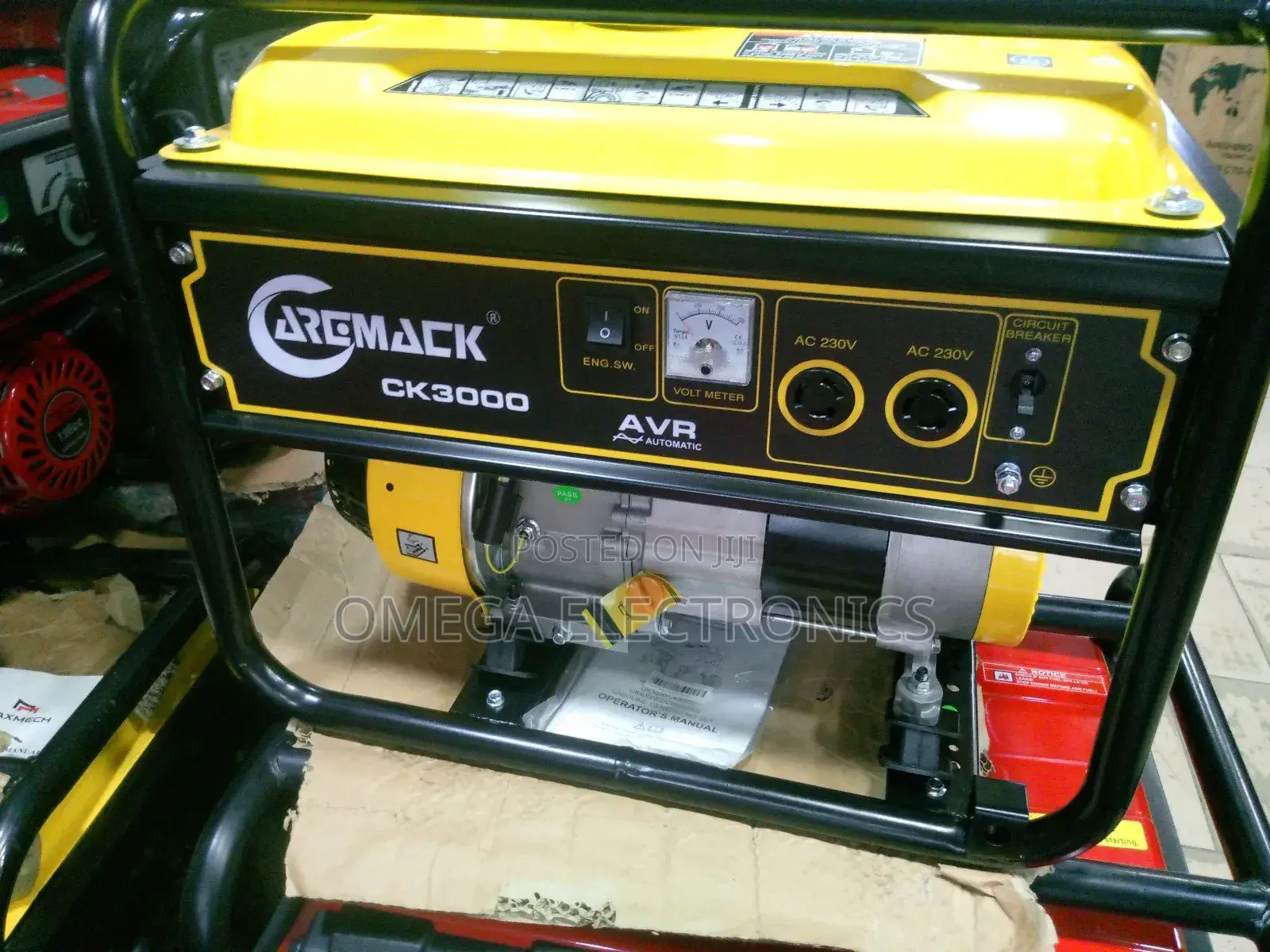 Caremack Gasoline Generator 3.5kva With Full 100percent Copper Wire