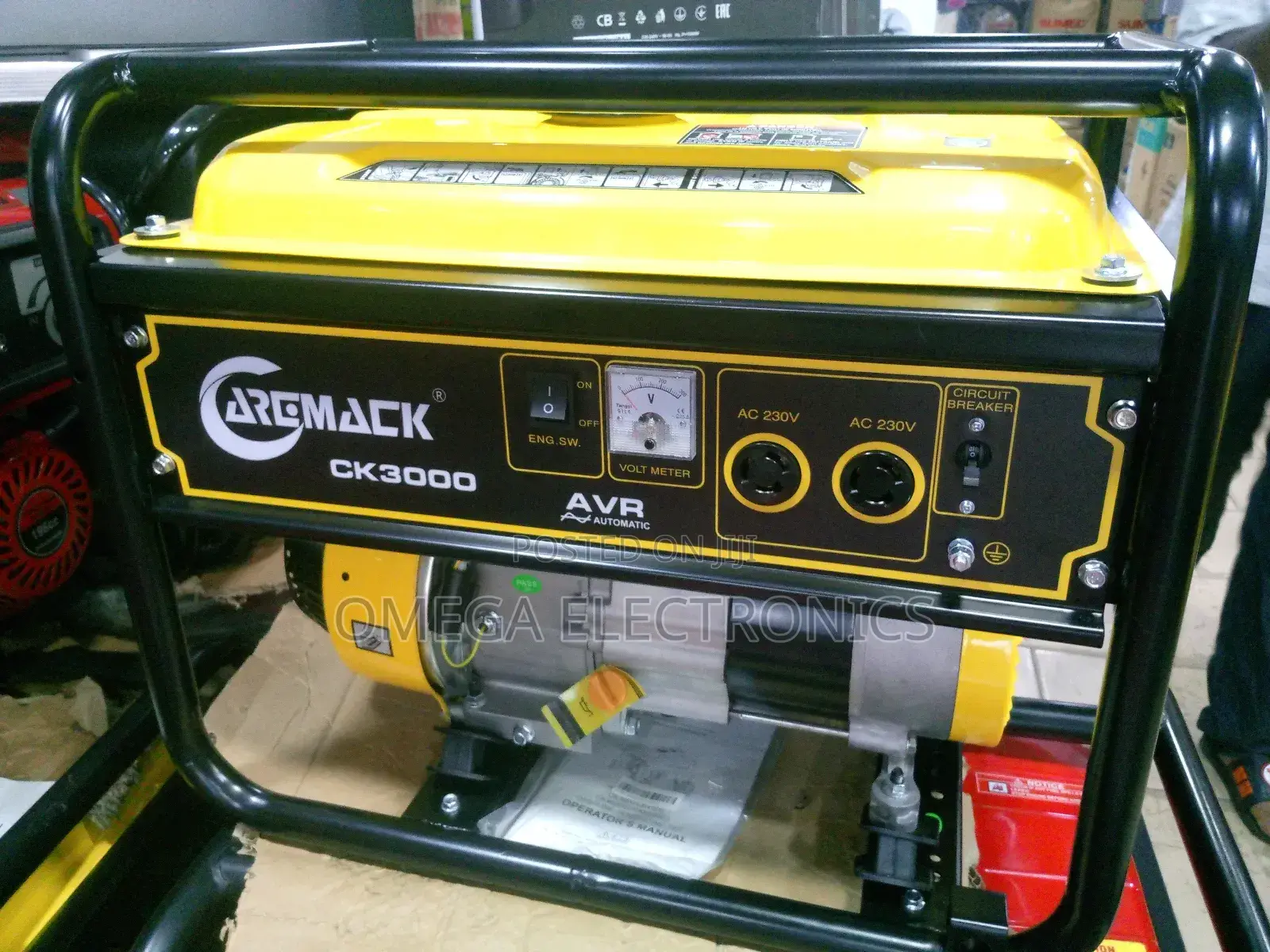 Caremack Gasoline Generator 3.5kva With Full 100percent Copper Wire