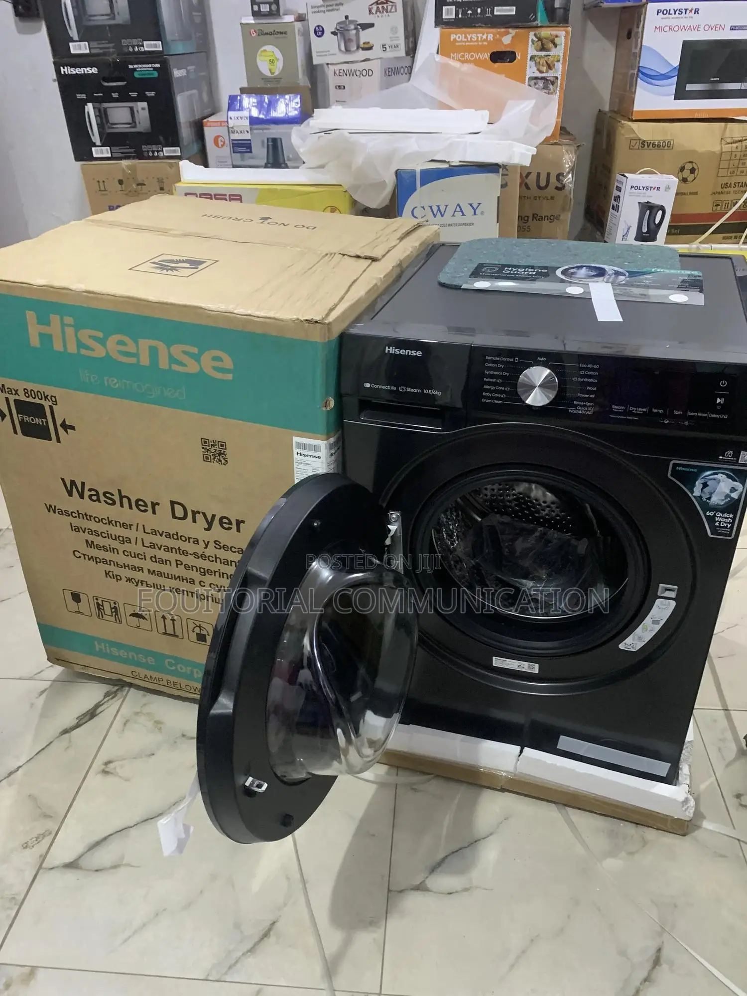 Smart Laundry: Hisense Wd3s1043bt With Inverter Technology Steam Was