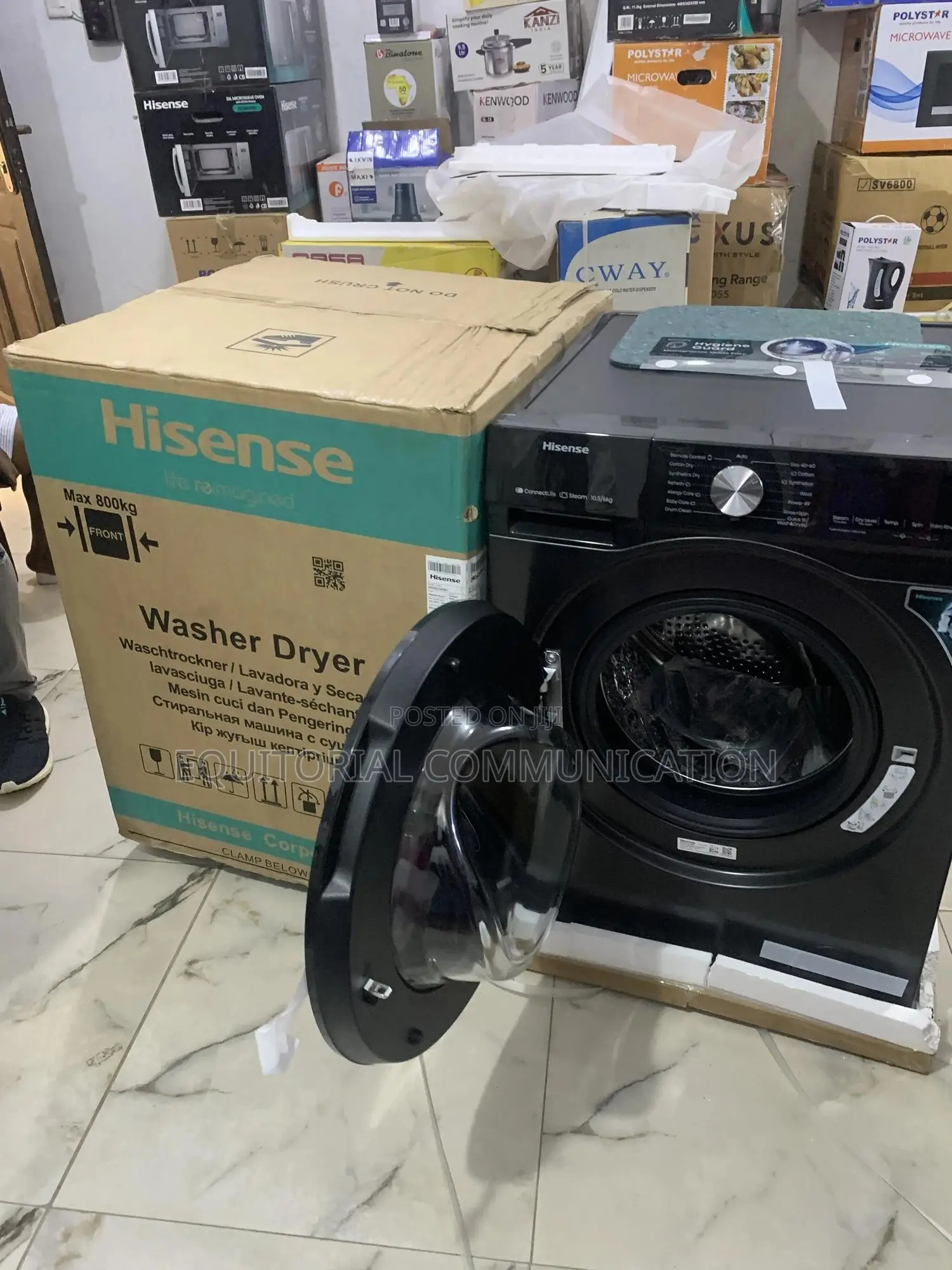Energy-Efficient Washer Dryer With Inverter Motor – Hisense Wd3s1043bt