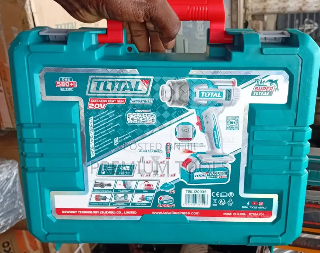 Total Cordless Heat Gun Plus 2 Batteries