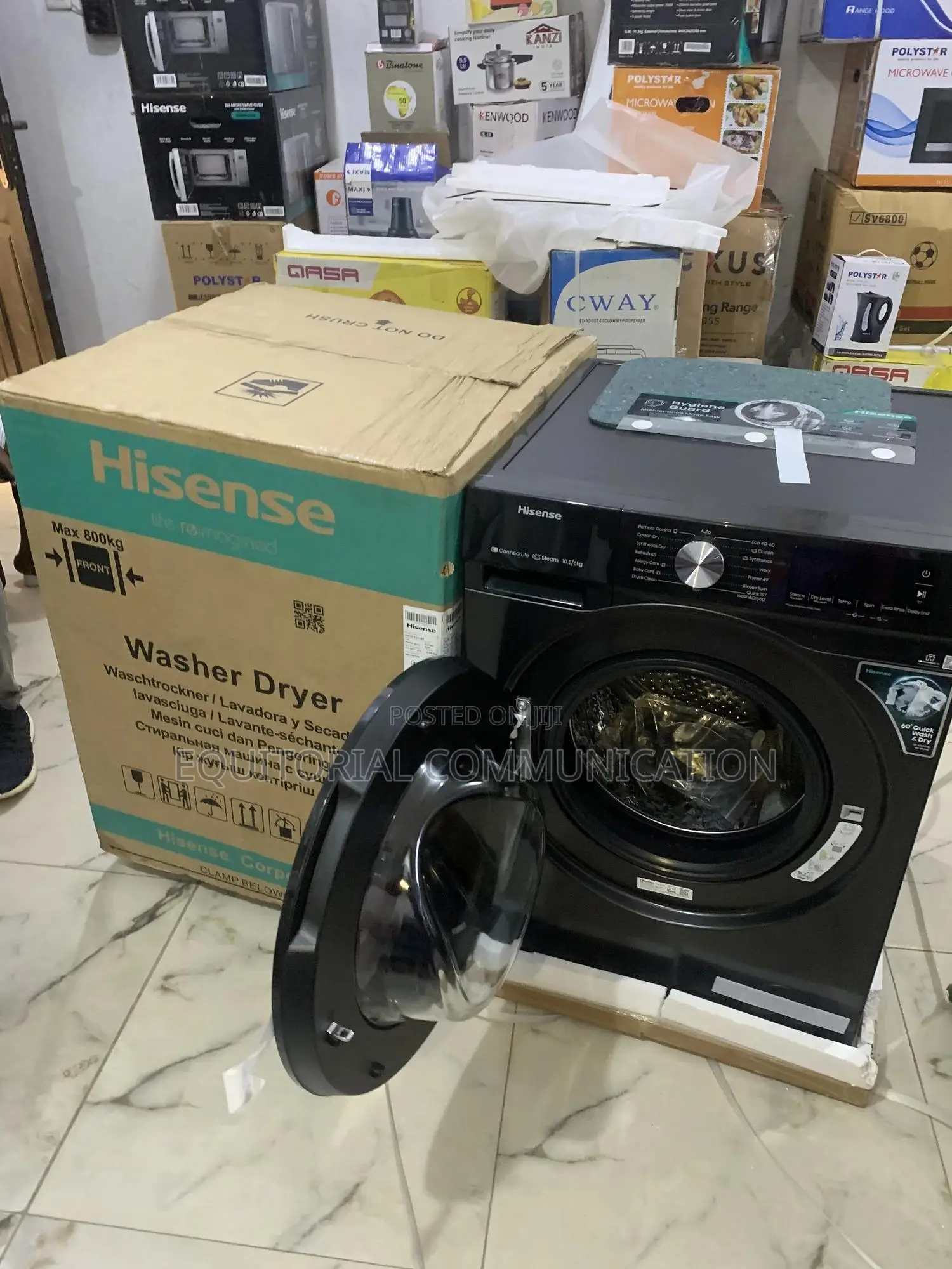 Say Goodbye to Laundry Hassles –10.5/6kg Hisense Wd3s1043bt Has It All