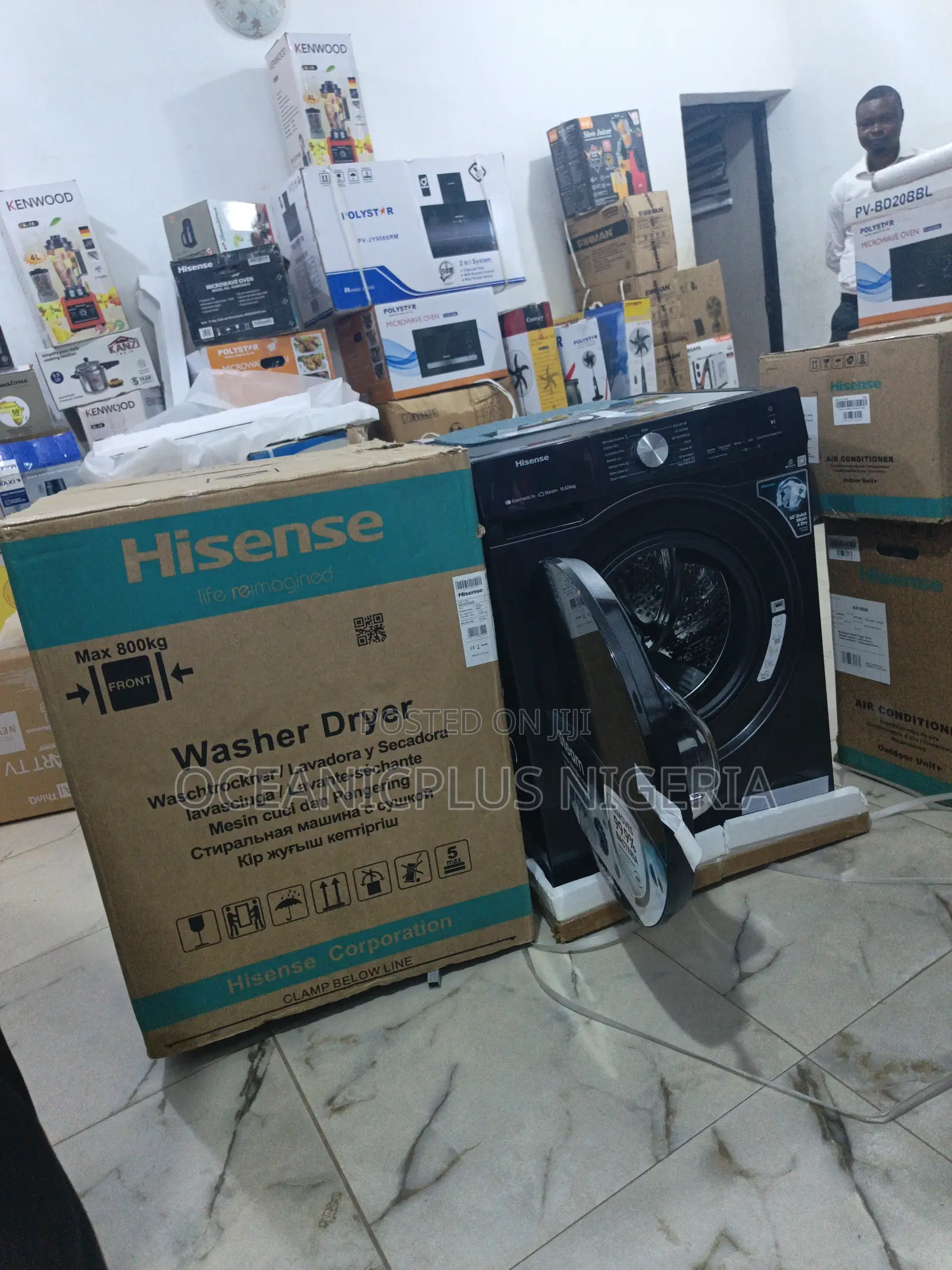 Leak Proof Hisense 10.5kg Wash 6kg Dry Washing Machine (Wm1043bt-Wd3s)