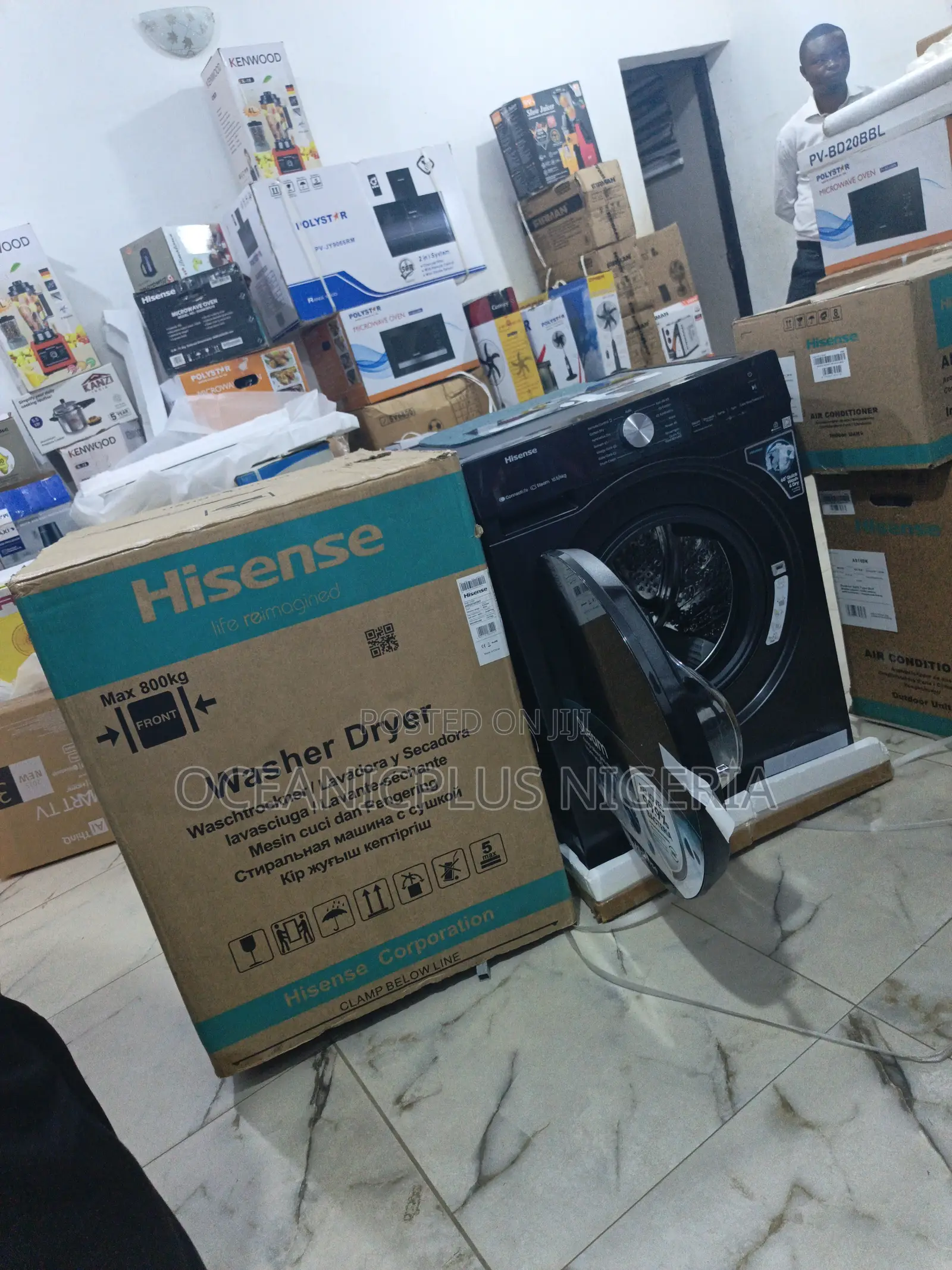 Long Lasting Hisense 10.5kgwash 6kg Dry Washing Machine(Wm1043bt-Wd3s)
