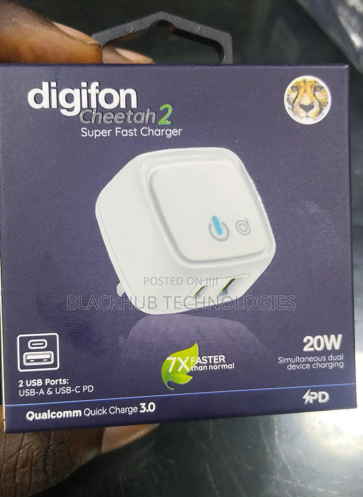 Digifon Cheetah 2 Fast 20w Charger Head Only