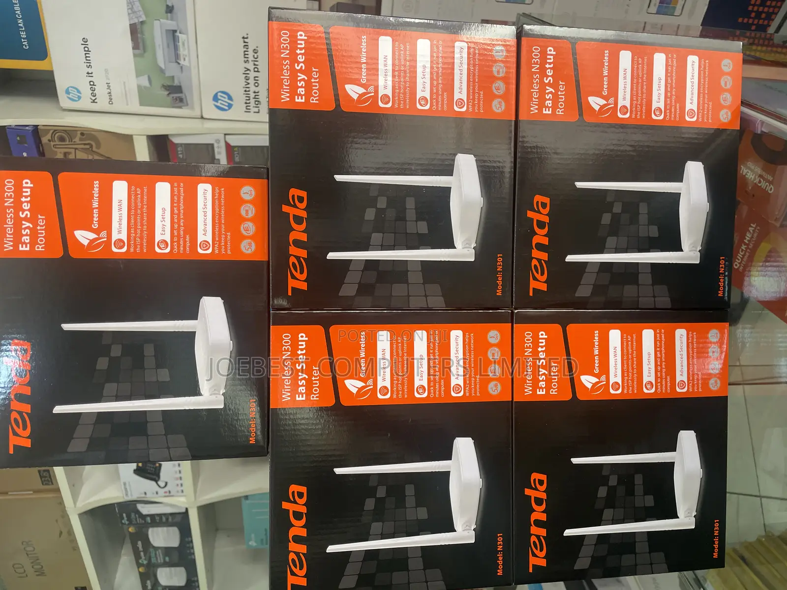 Tenda Wireless Router N301 4/1 Router/Extender/Access Point