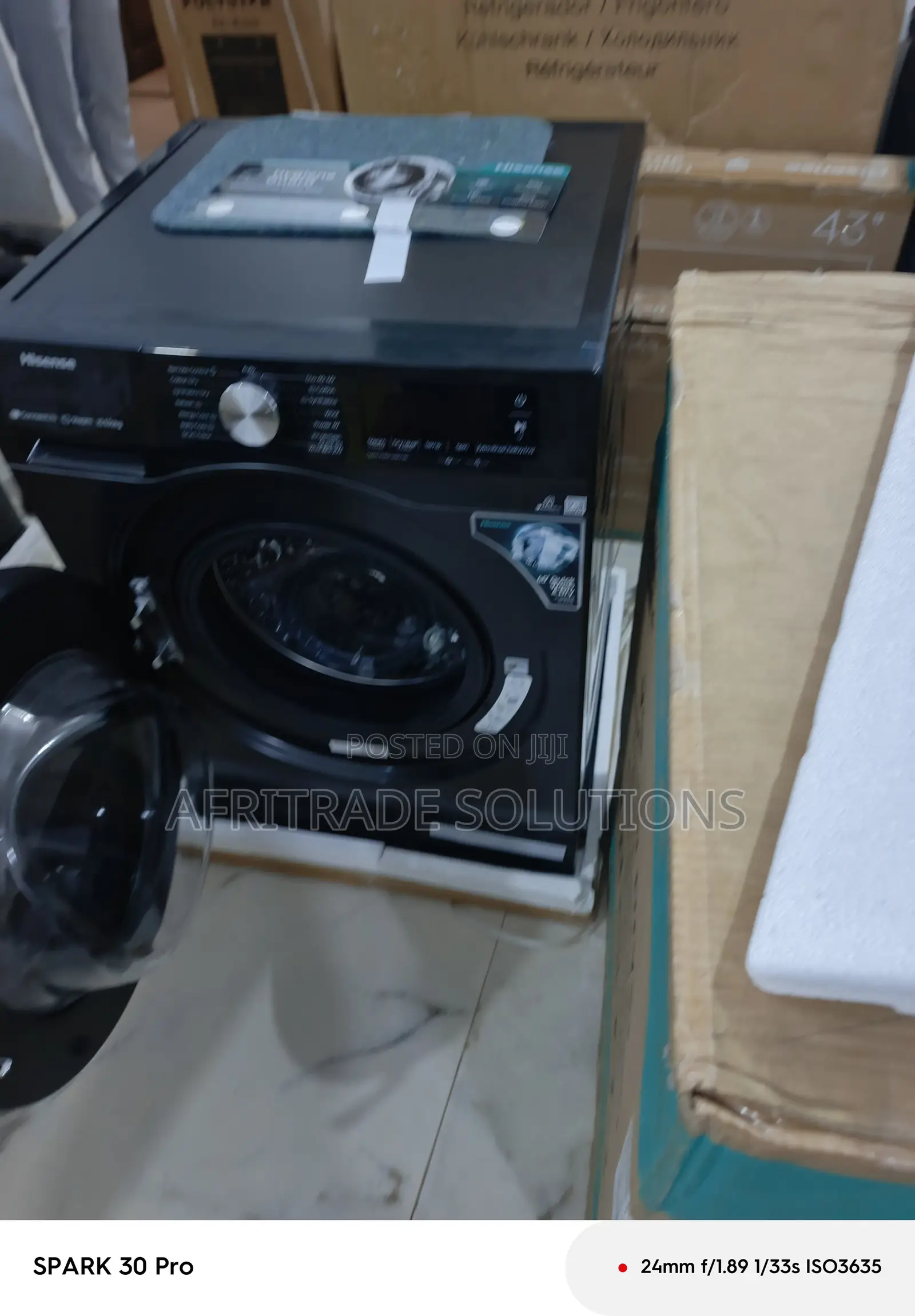 Hisense 10.5 Kg Front Load Washer – Wash Dry Wi‐Fi Memory Backup