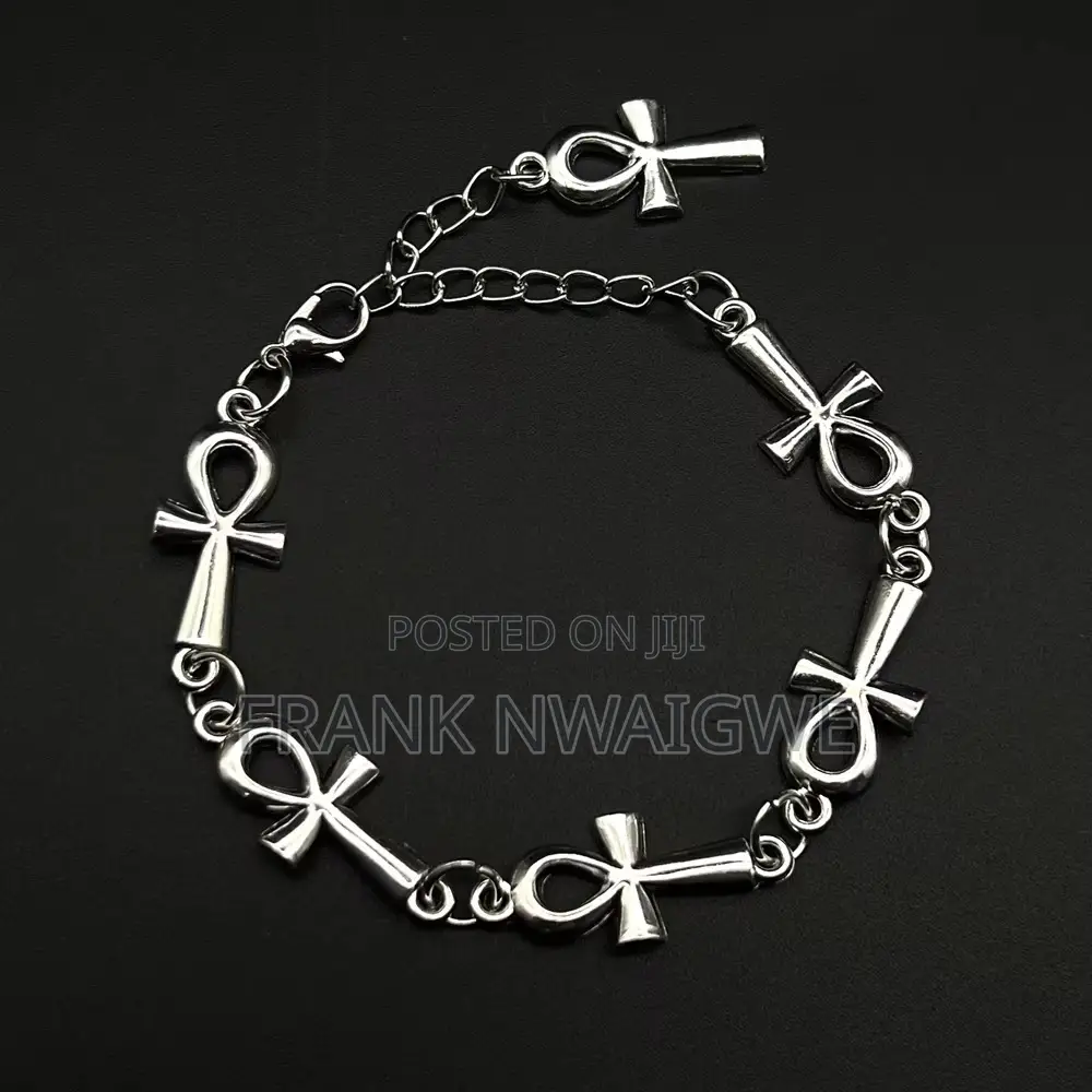 Quality Cross Embedded Stainless Bracelet