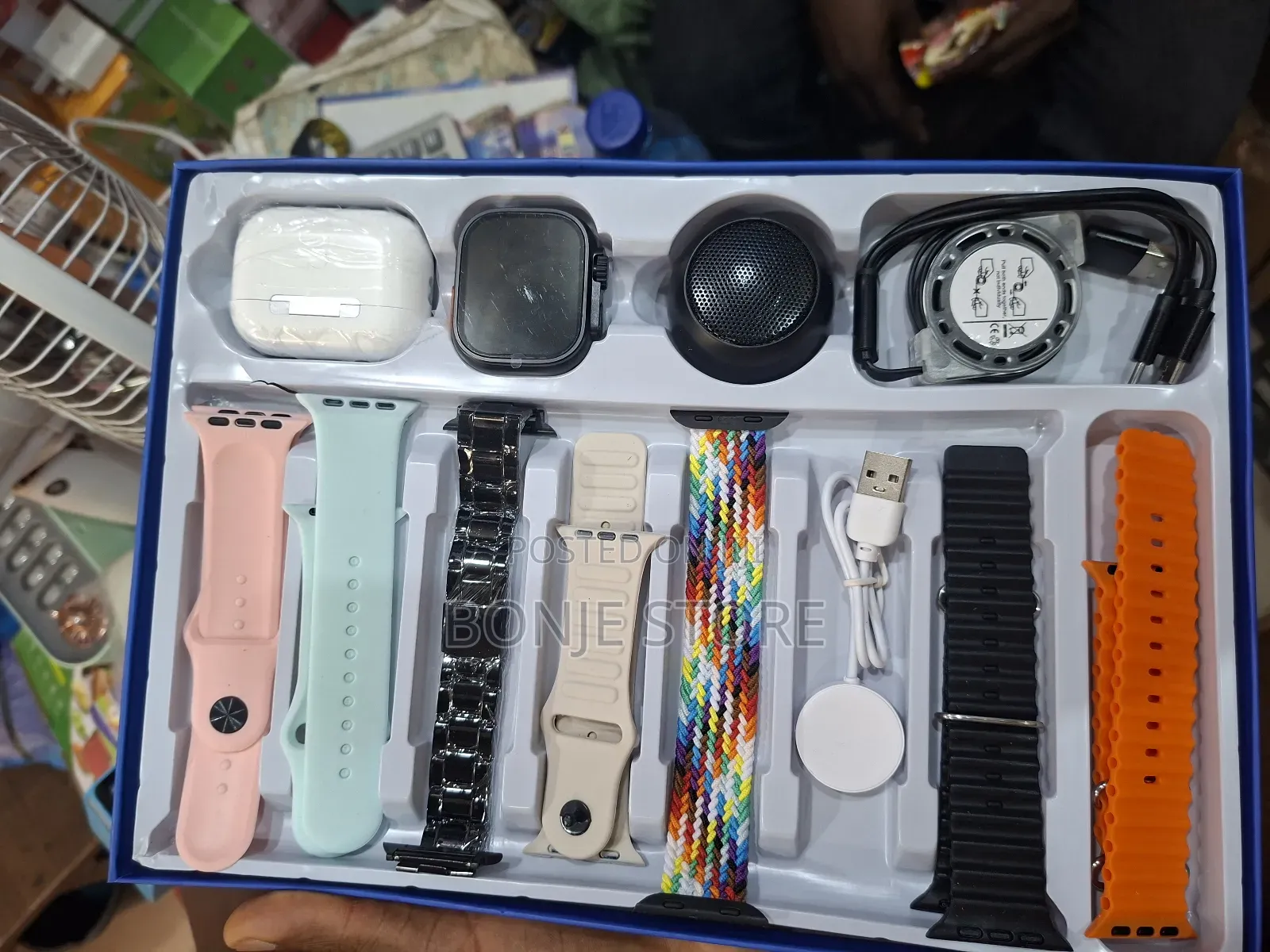 D93 Ultra 3 Smart Watch With 7 Strap, Speaker,Bearbud, Magnetic Charge