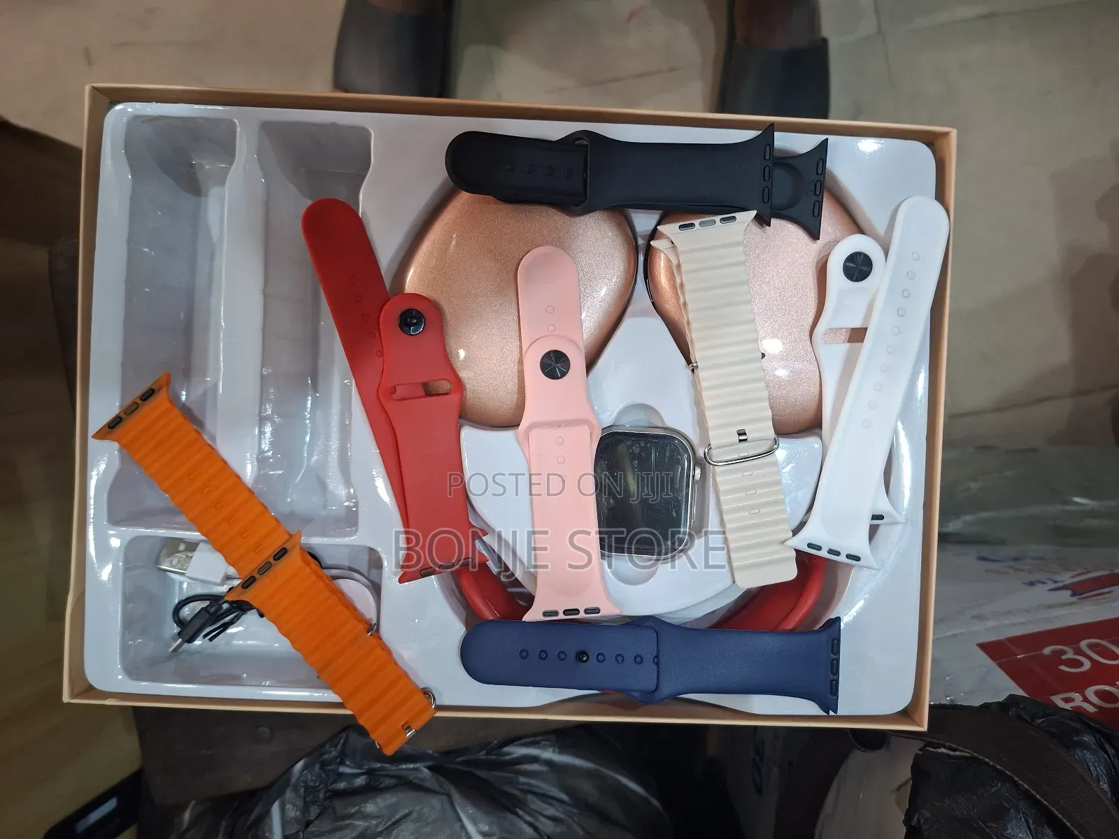 P9 Series 10 Smart Watch With 7 Strap and Head Set
