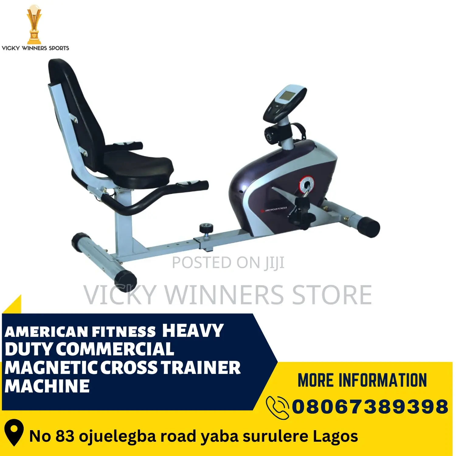 American Fitness Recumbent Bike