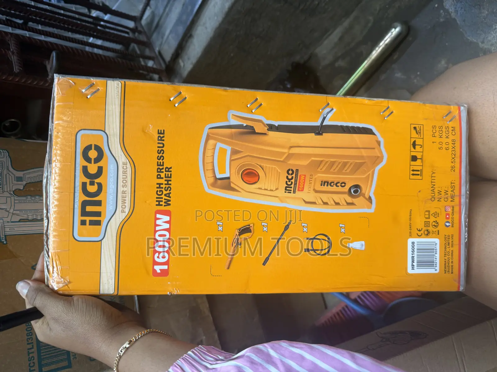 Ingco 1600w Pressure Washer Rechargeable Electric