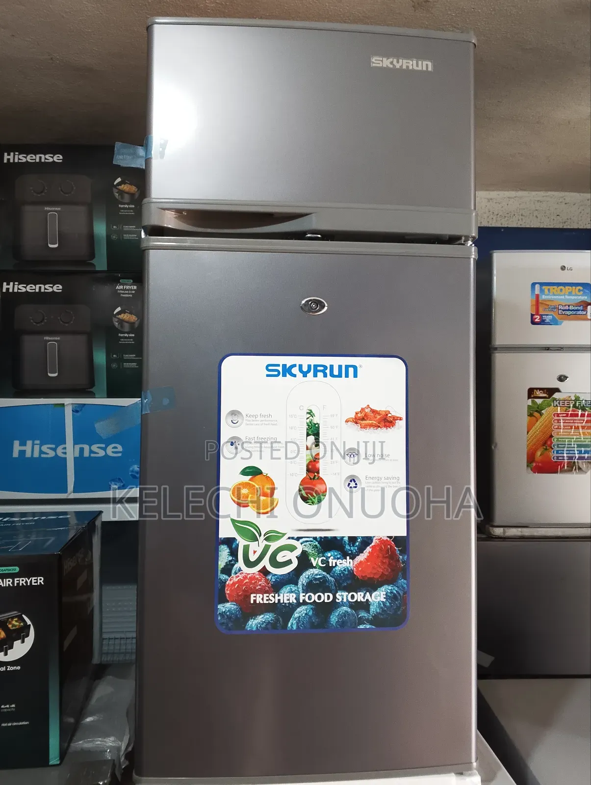 Skyrun Low Voltage Double Door Fridge