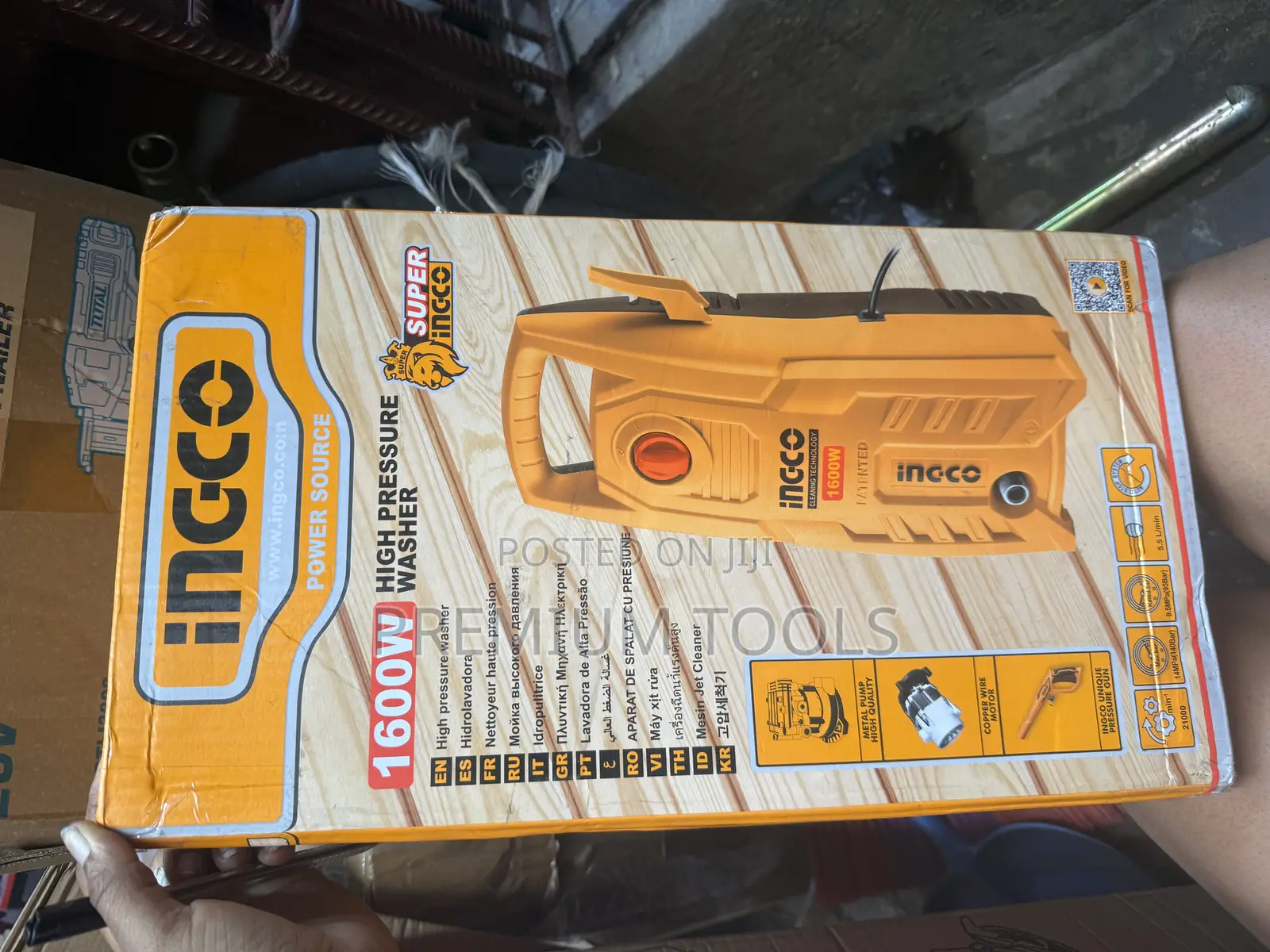 Ingco 1600w Pressure Washer Rechargeable Electric