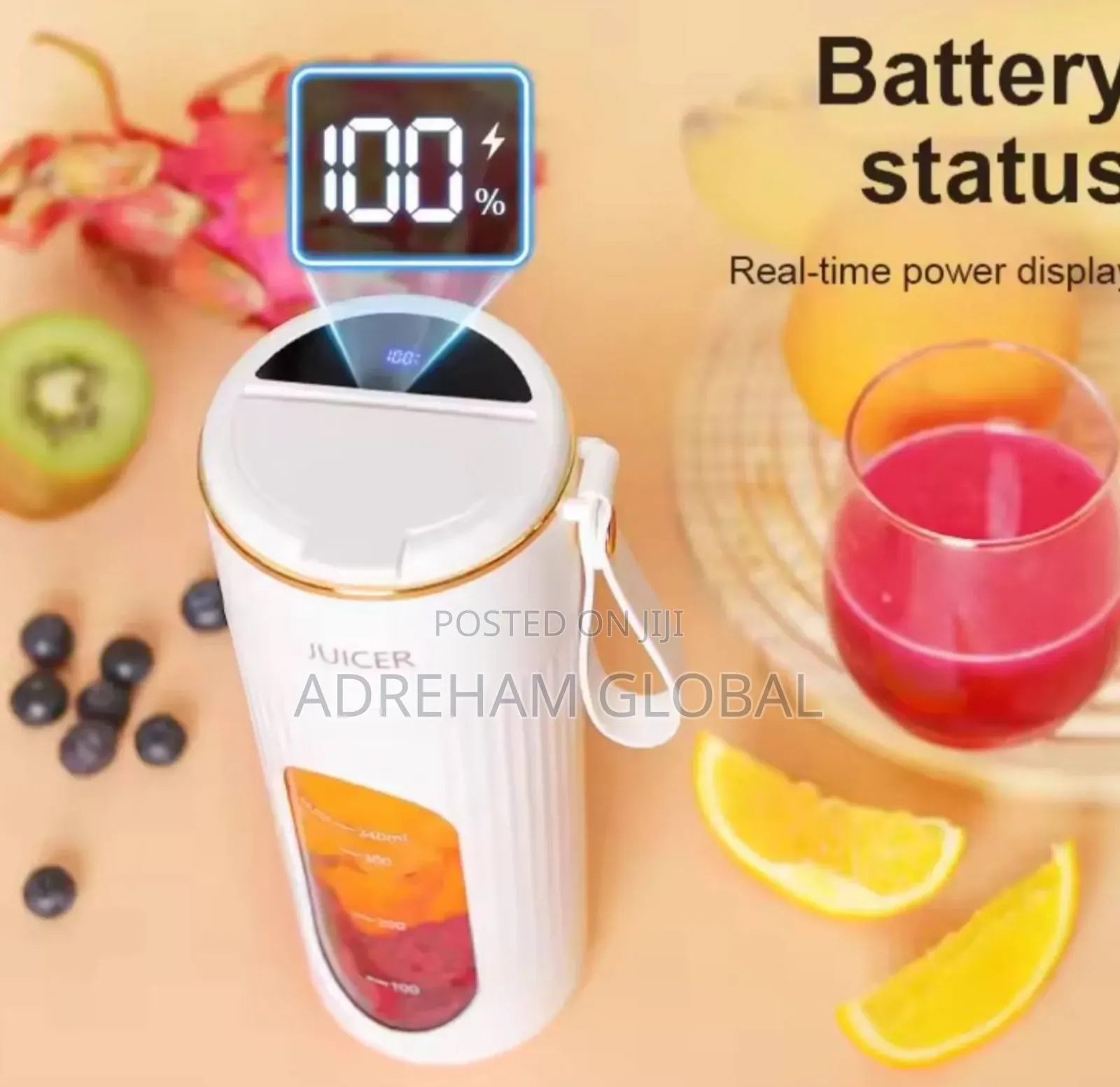 Portable Rechargeable Wireless Juicer Cup Multi-Function Juice Maker