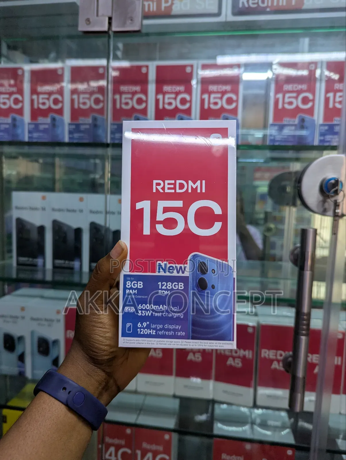 New Xiaomi Redmi 15C 4G 128 GB Black