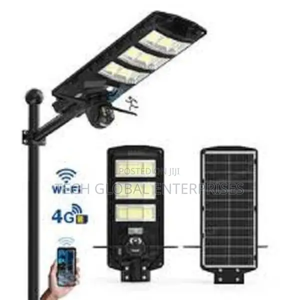 Solar Street Light With CCTV Camera 4g Esee Cloud