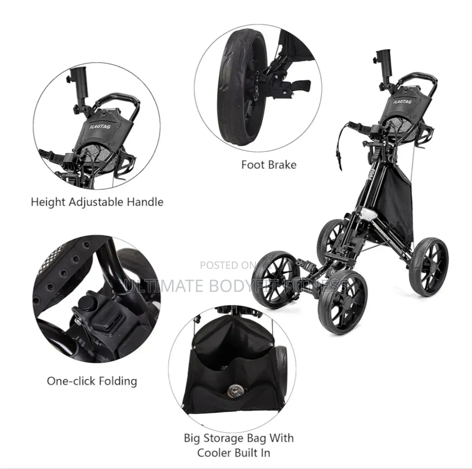 Brand New 4wheel Golf Trolley