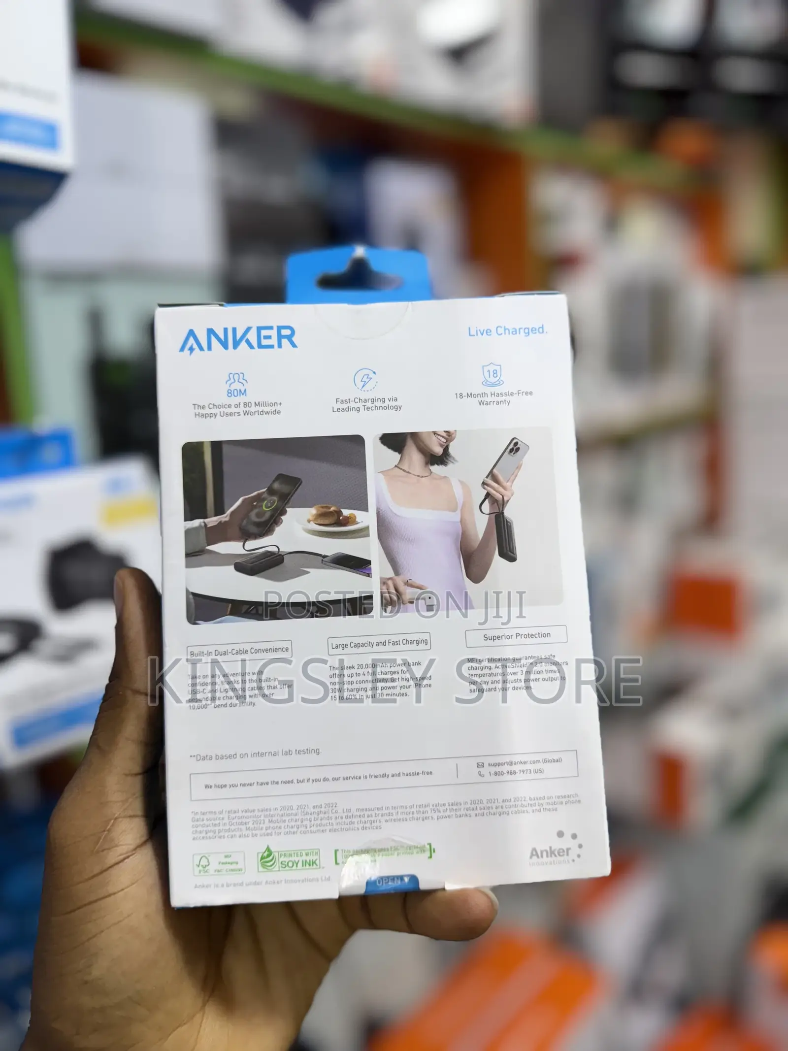 Anker Powerbank 20000 Mah 30 W Max. Portable Fast Charger