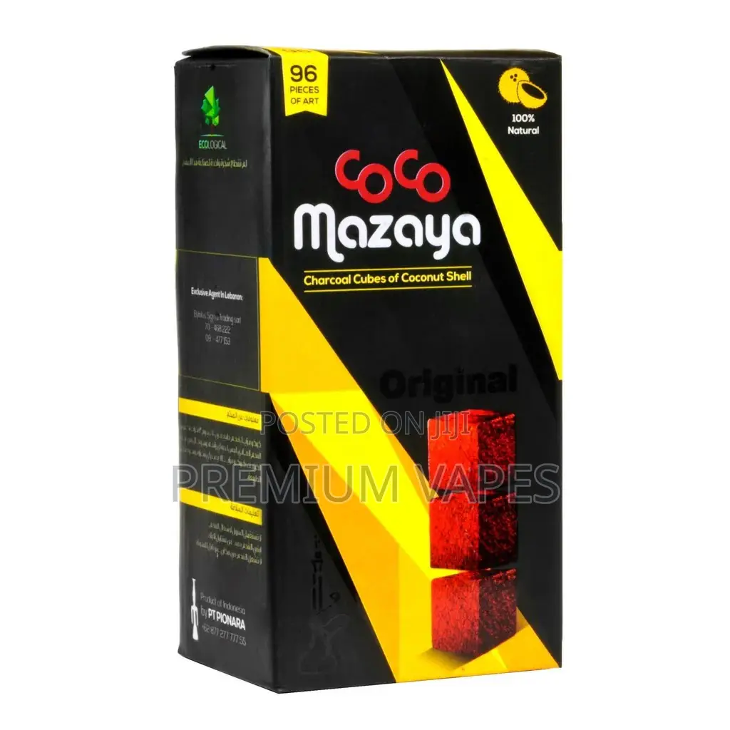 Coco Mazaya Charcoal Cubes - 96pcs