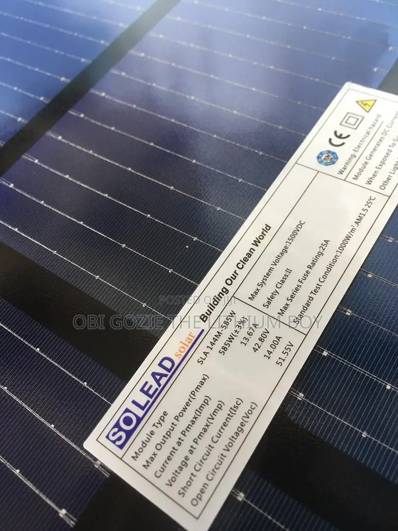 585w Bifical Solar Panels All Black 144cells on Promo Price