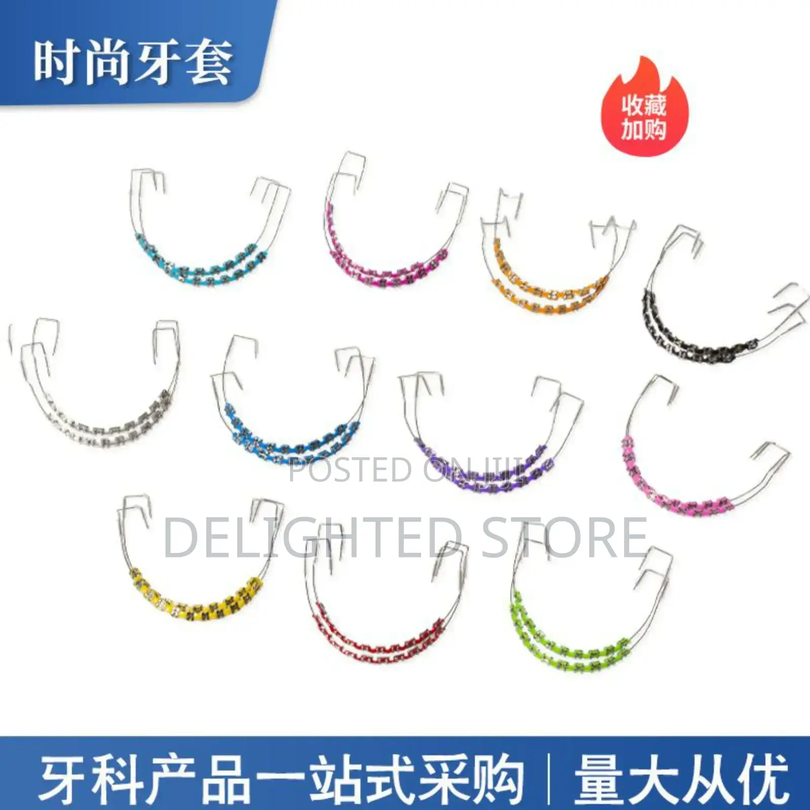 Oral Teeth Braces Decorative Chain