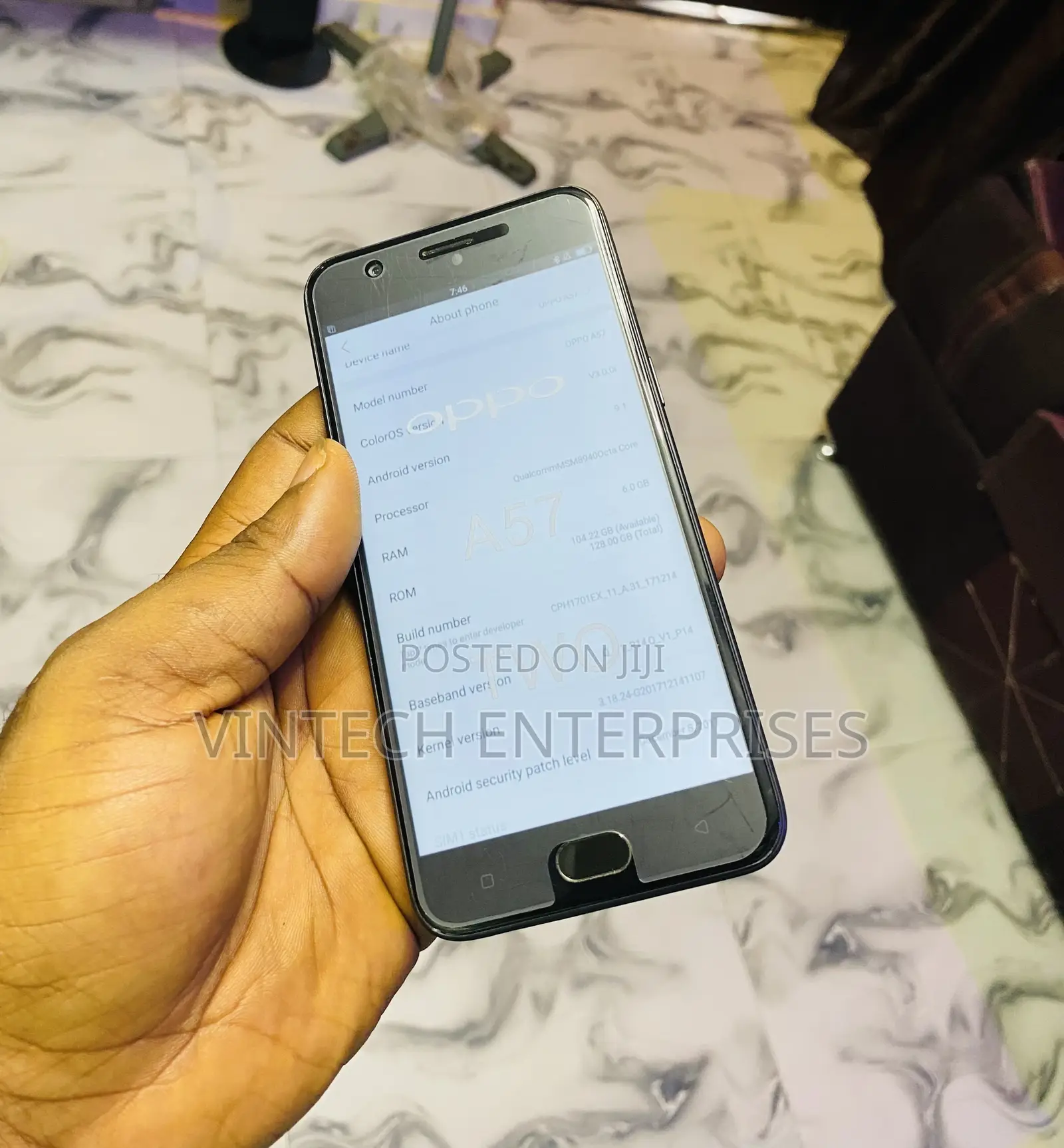 New Oppo A57 128 GB Black