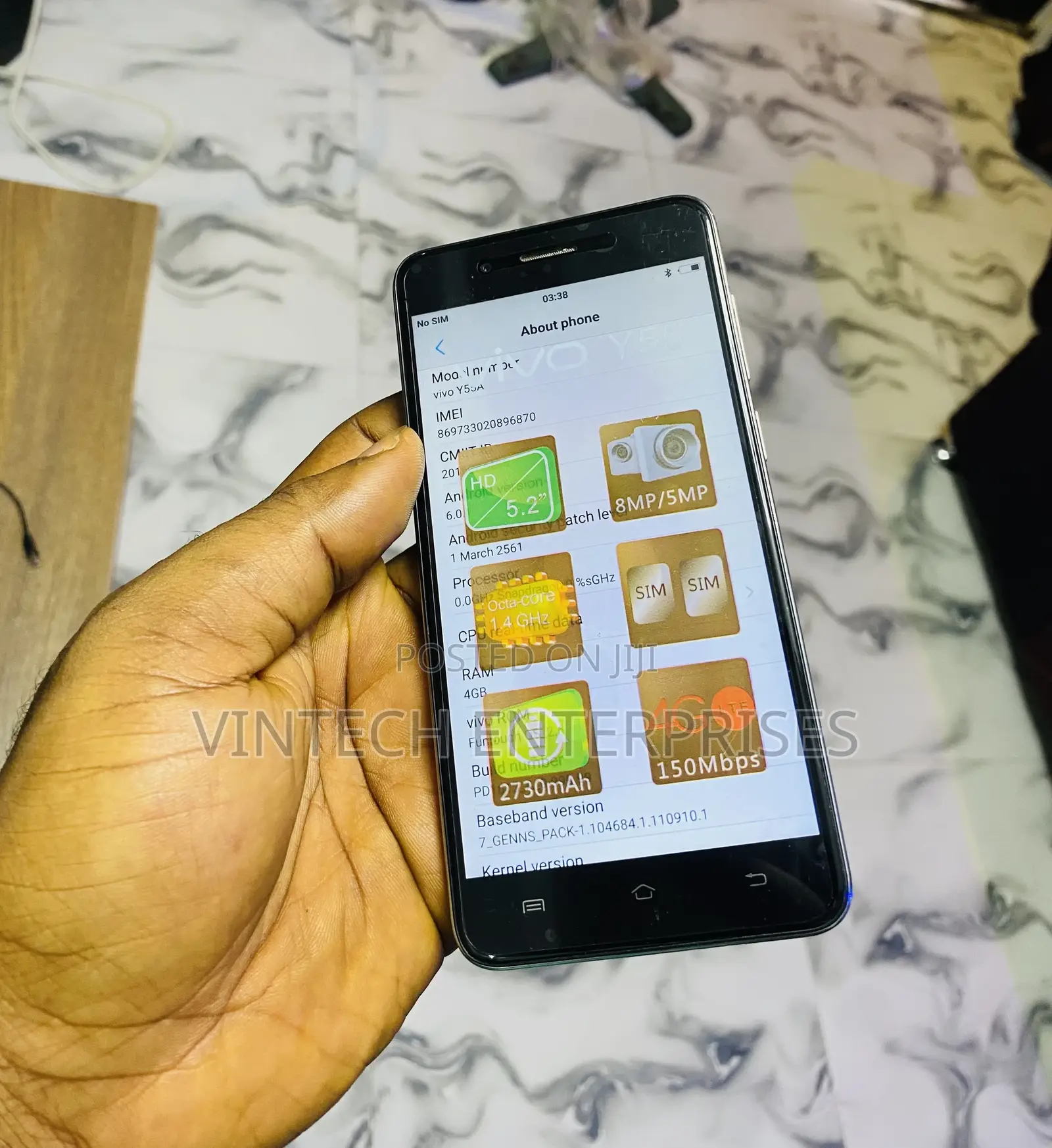 New Vivo Y55 5G 128 GB Silver