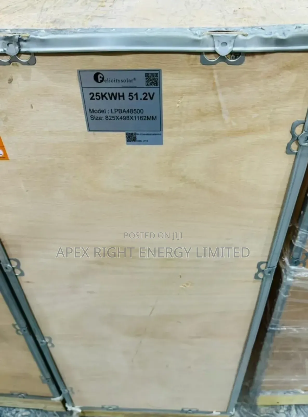 25kwh Felicity Lithium Battery 51.2volts Lbpf 7-years Warranty