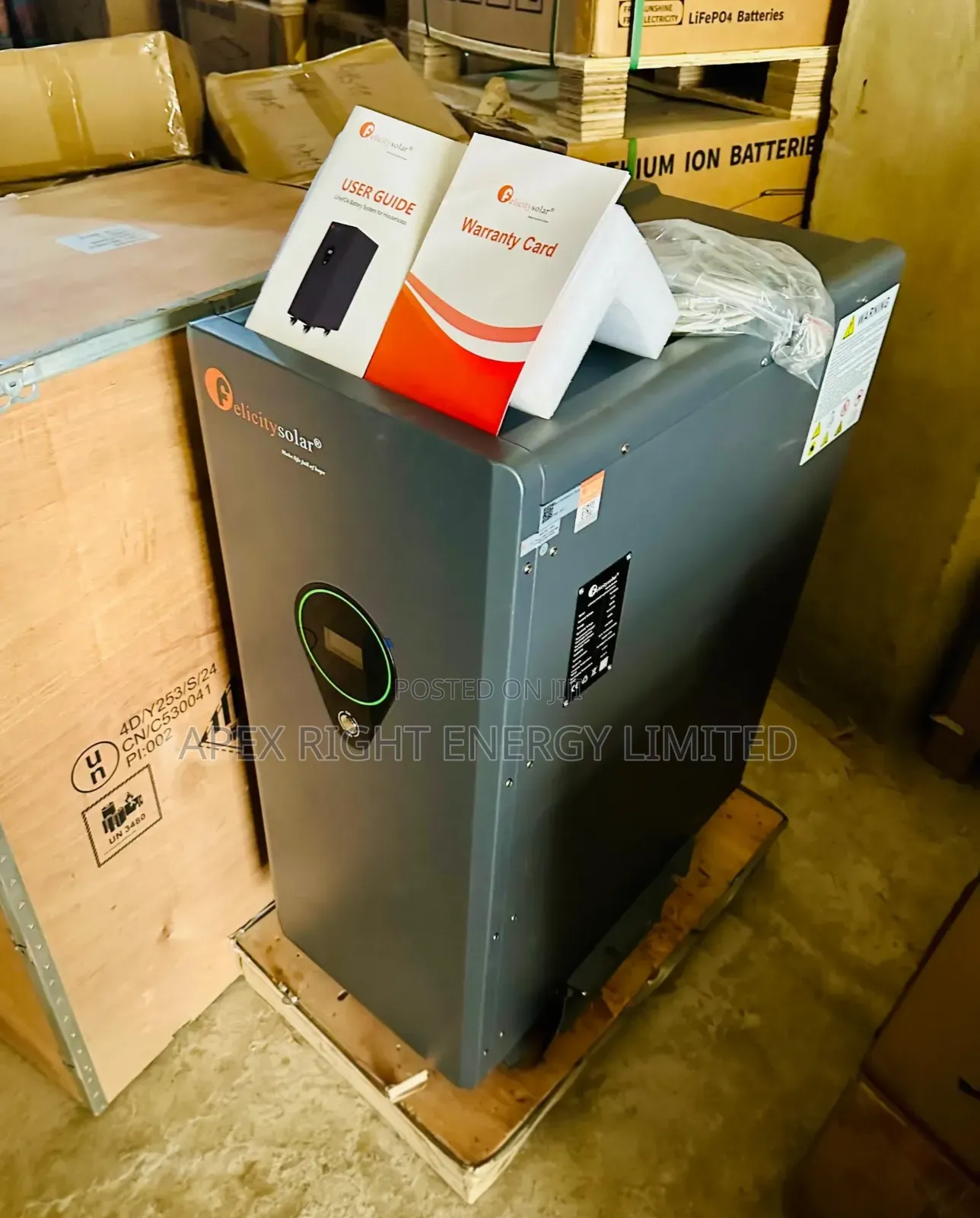25kwh Felicity Lithium Ion Phosphate Battery 51.2volts