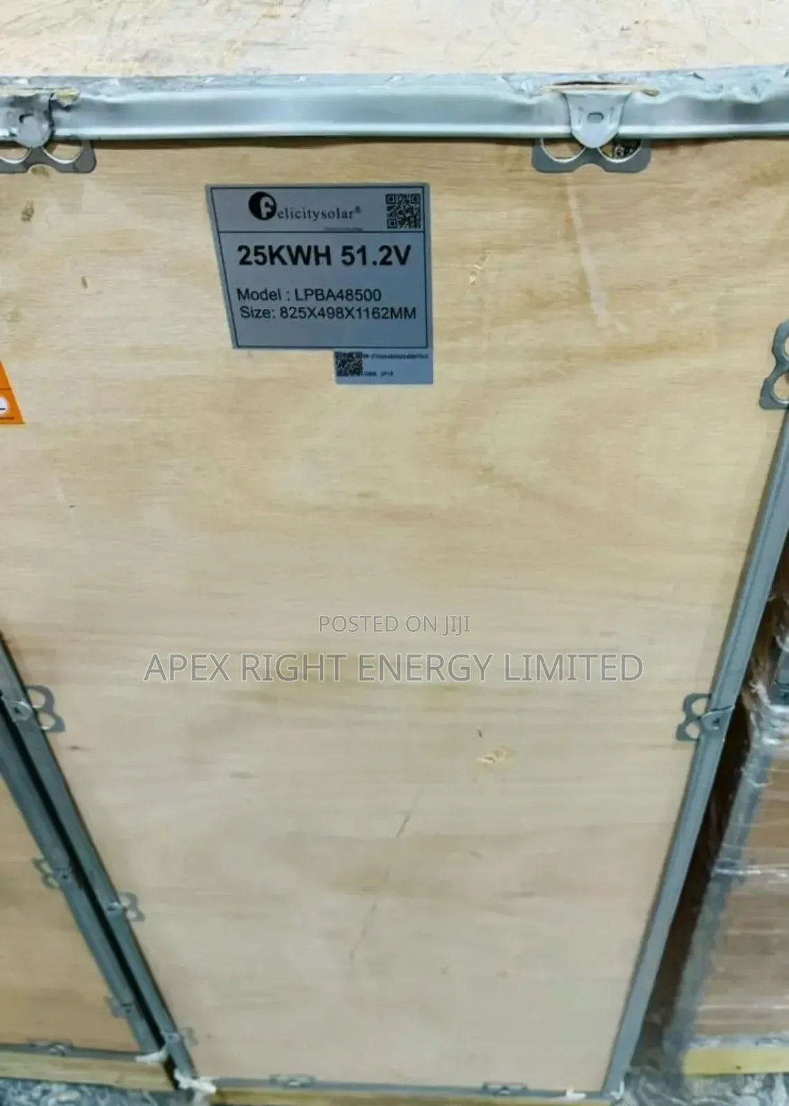 25kwh Felicity Lithium Ion Phosphate Battery 51.2volts