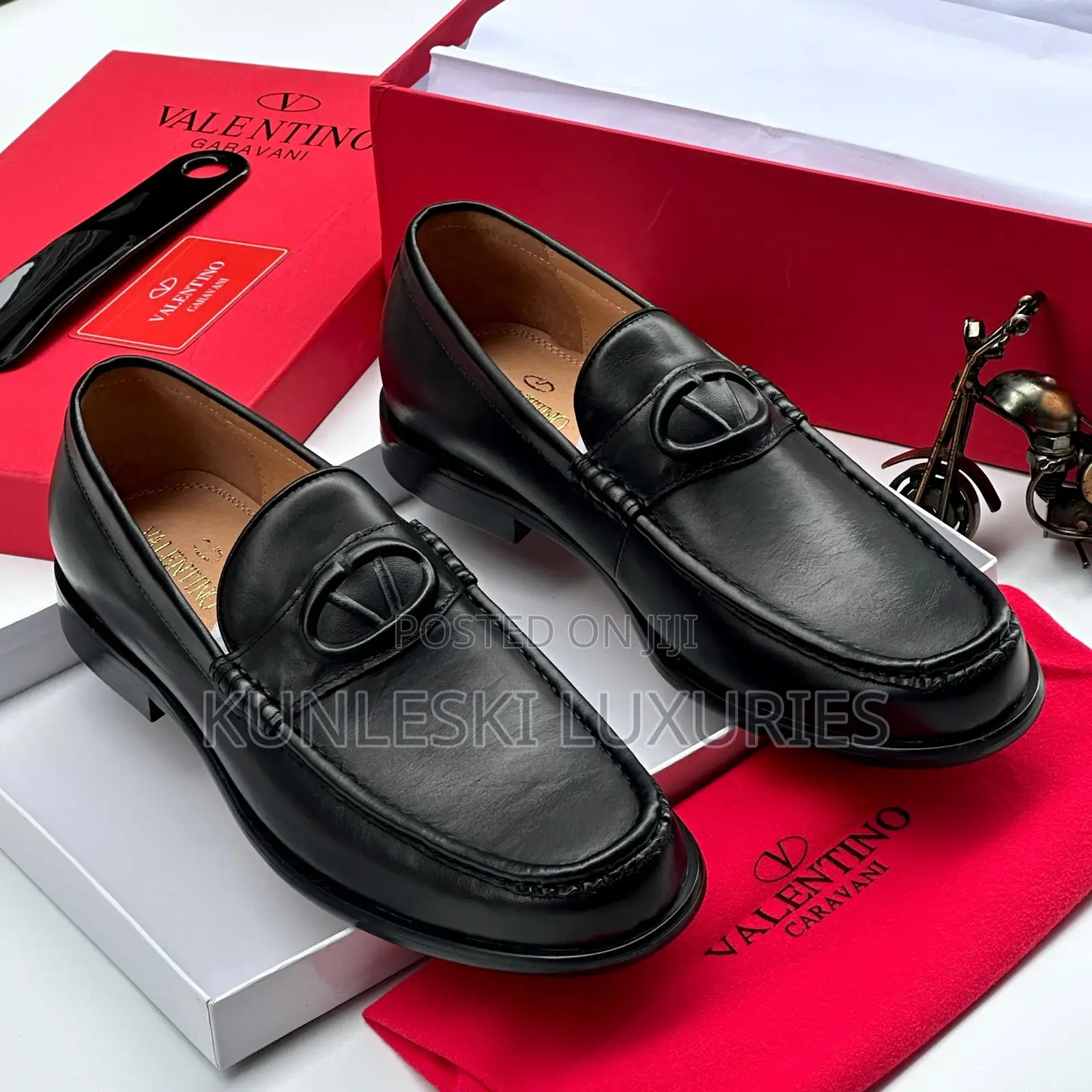 Original Valentino Garavani Casual Black Brown Leather Men’S Shoes