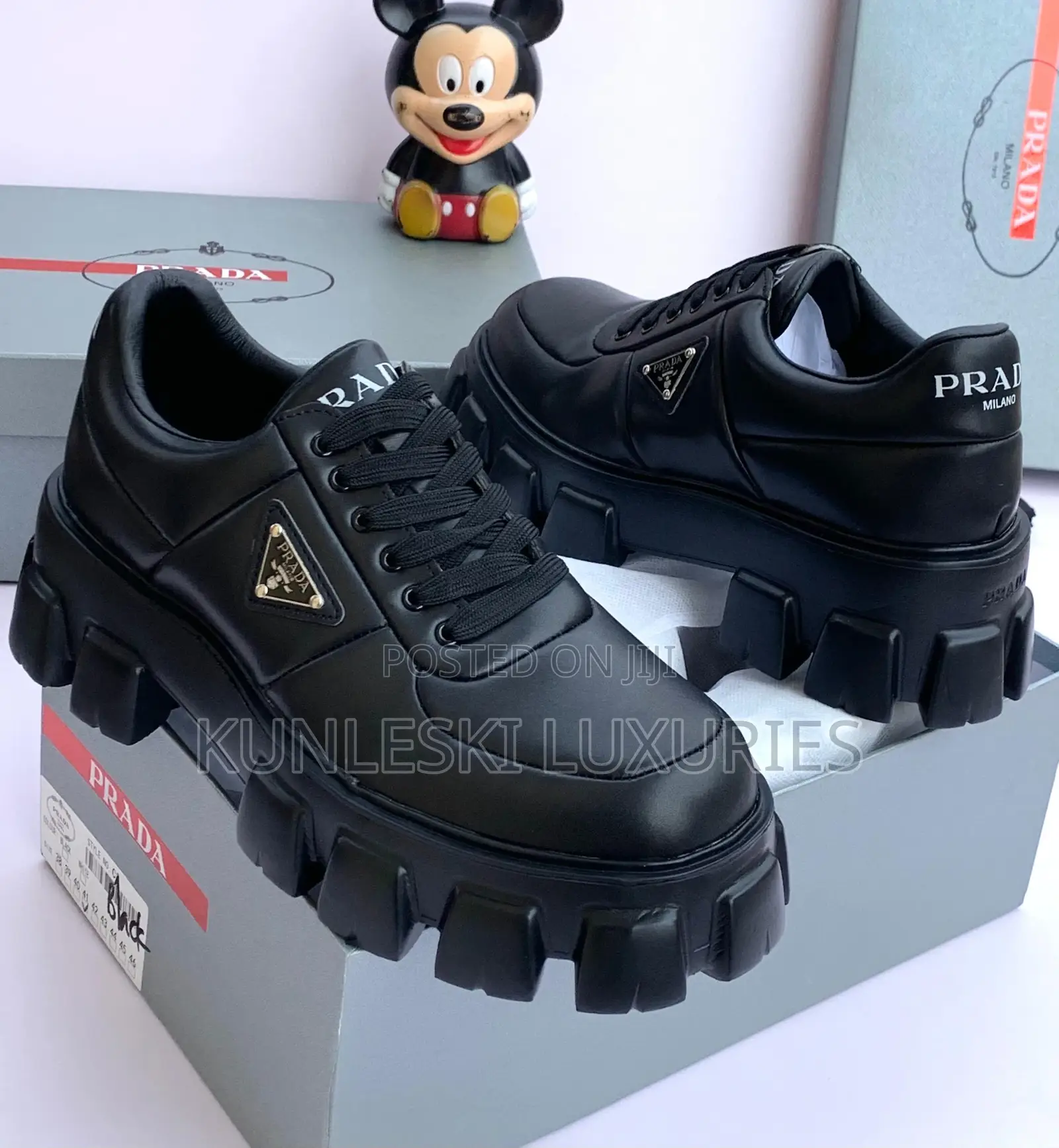 Original Prada Milano Chunky Sole Sneakers in Two Ways