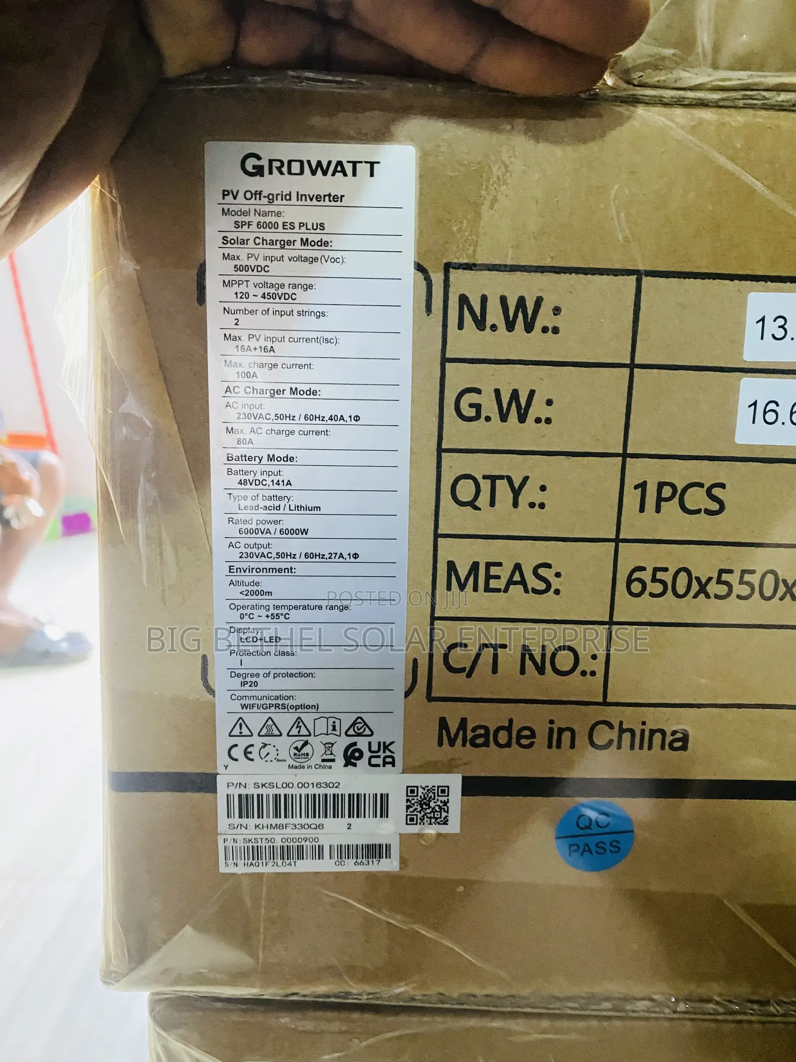 6kva 48v Es Model Growatt Energy Hybrid Inverter