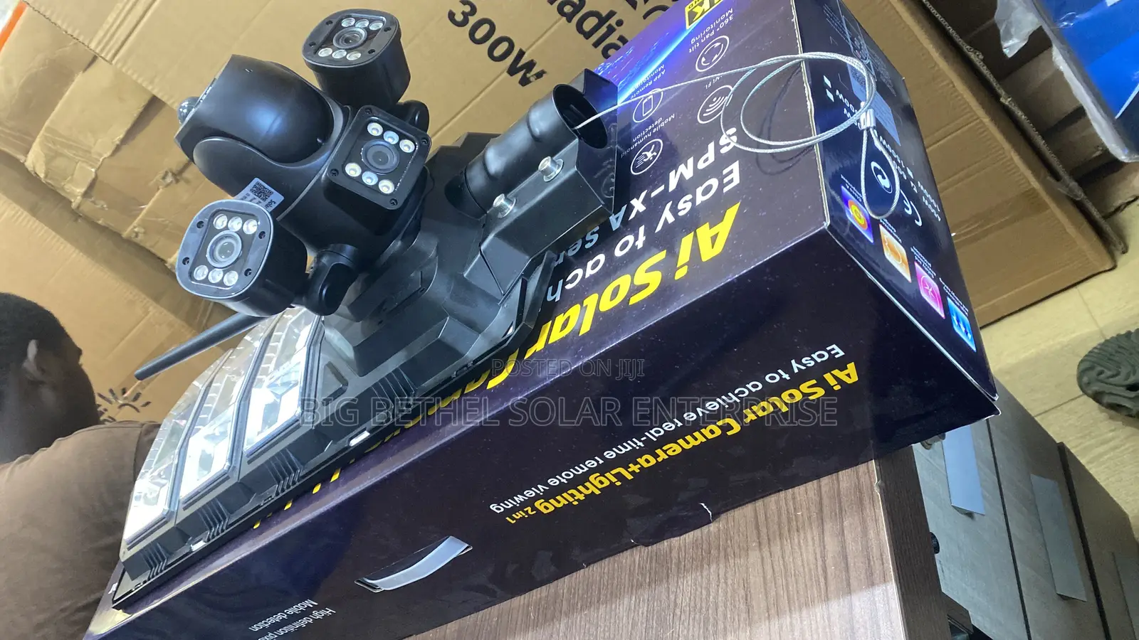 Ai Solar Camera + Lighting 450w 2in1 4eye Solar Camera