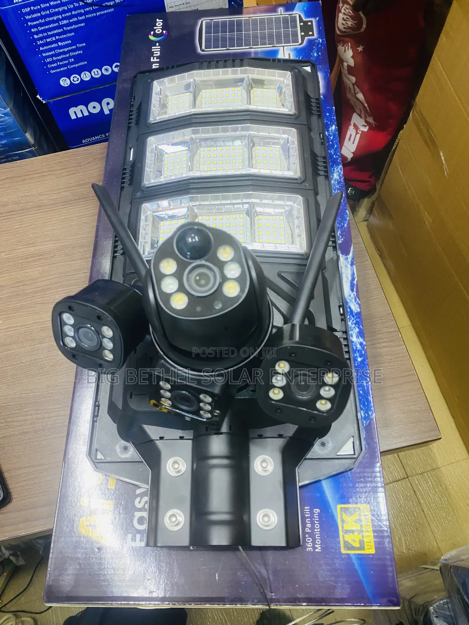 Ai Solar Camera + Lighting 450w 2in1 4eye Solar Camera
