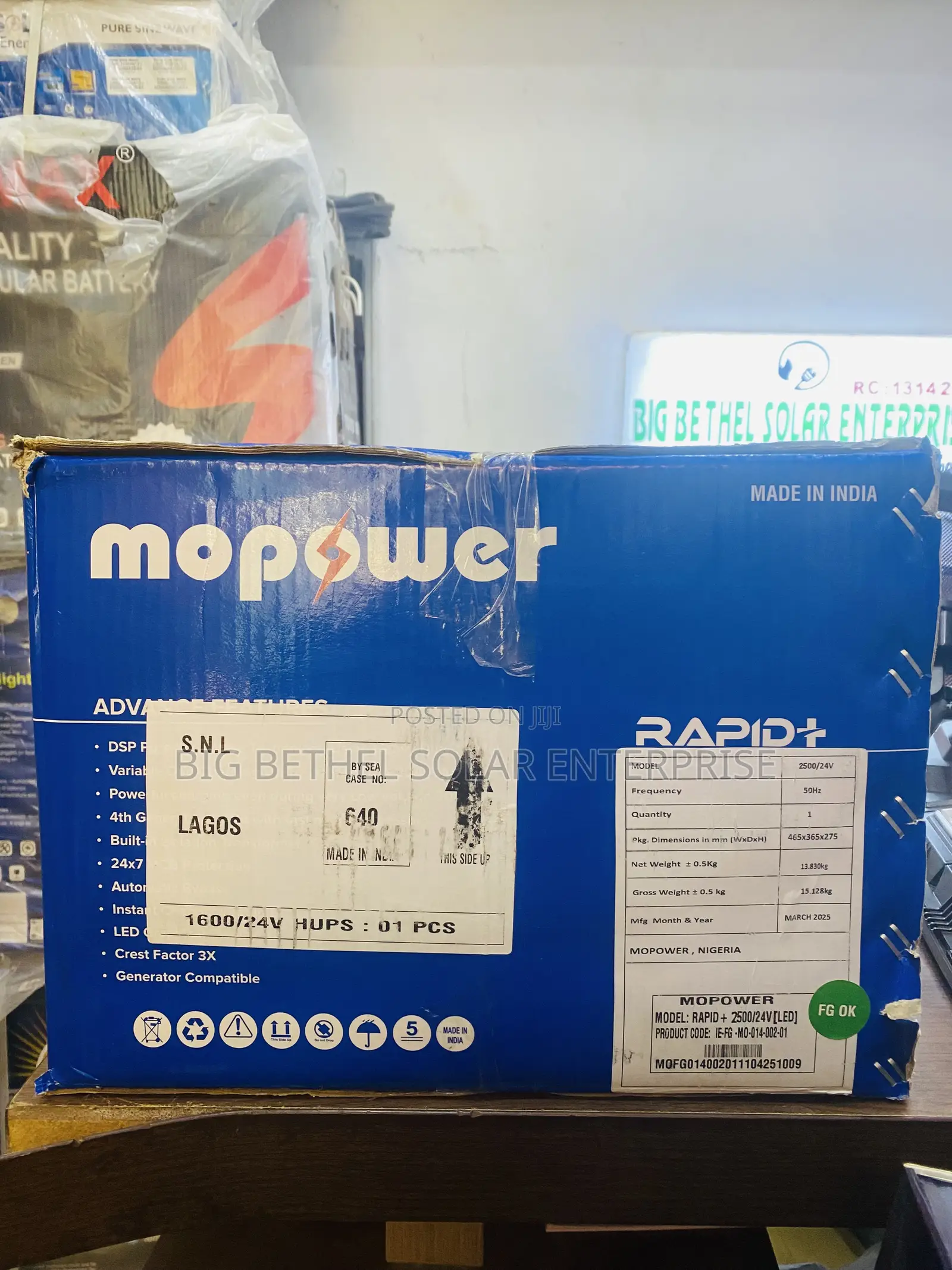Mopower 2.5kva 24v Indian Solar Power Inverter