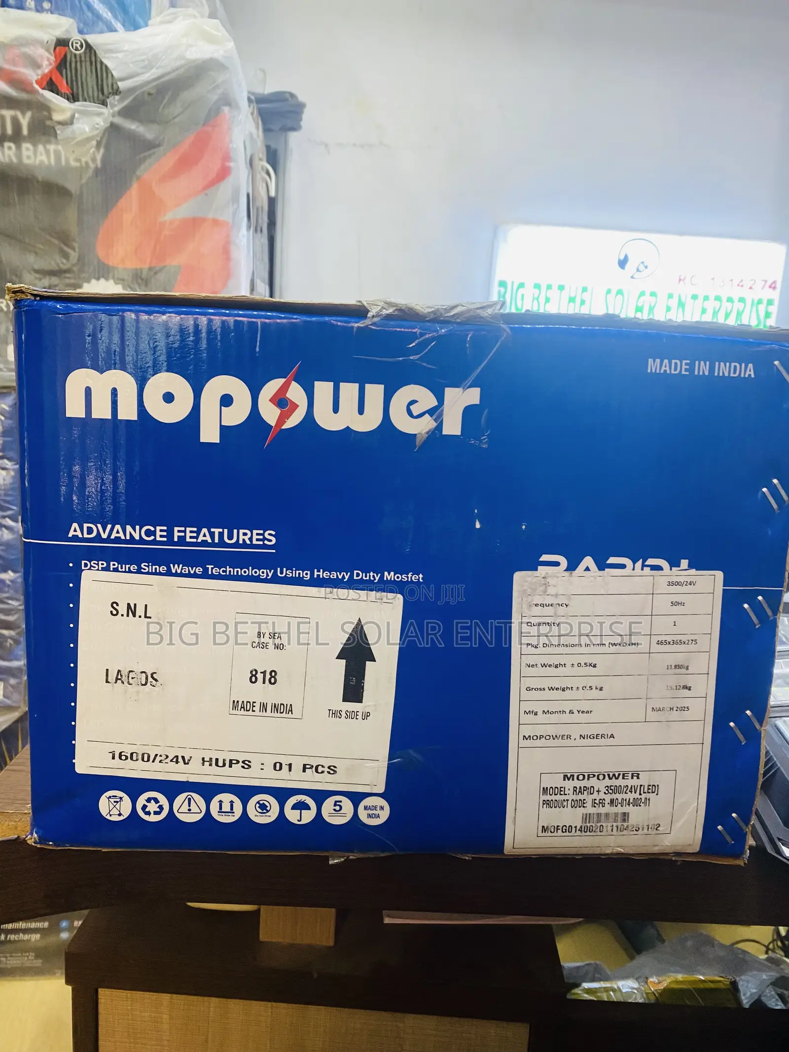 Mopower 3.5kva 24v Indian Solar Power Inverter