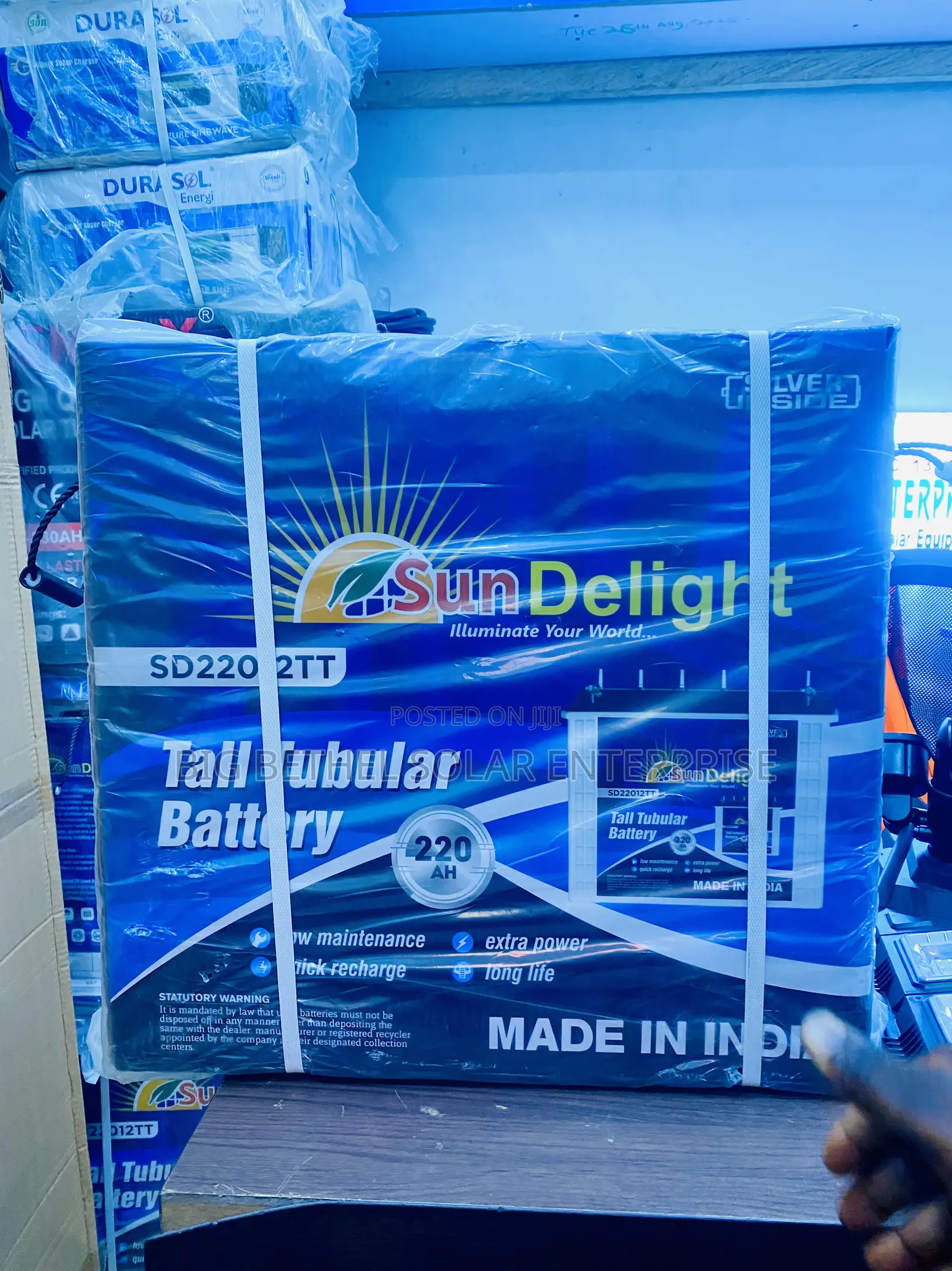 220ah 12v Sun-Delight Indian Solar Power Battery