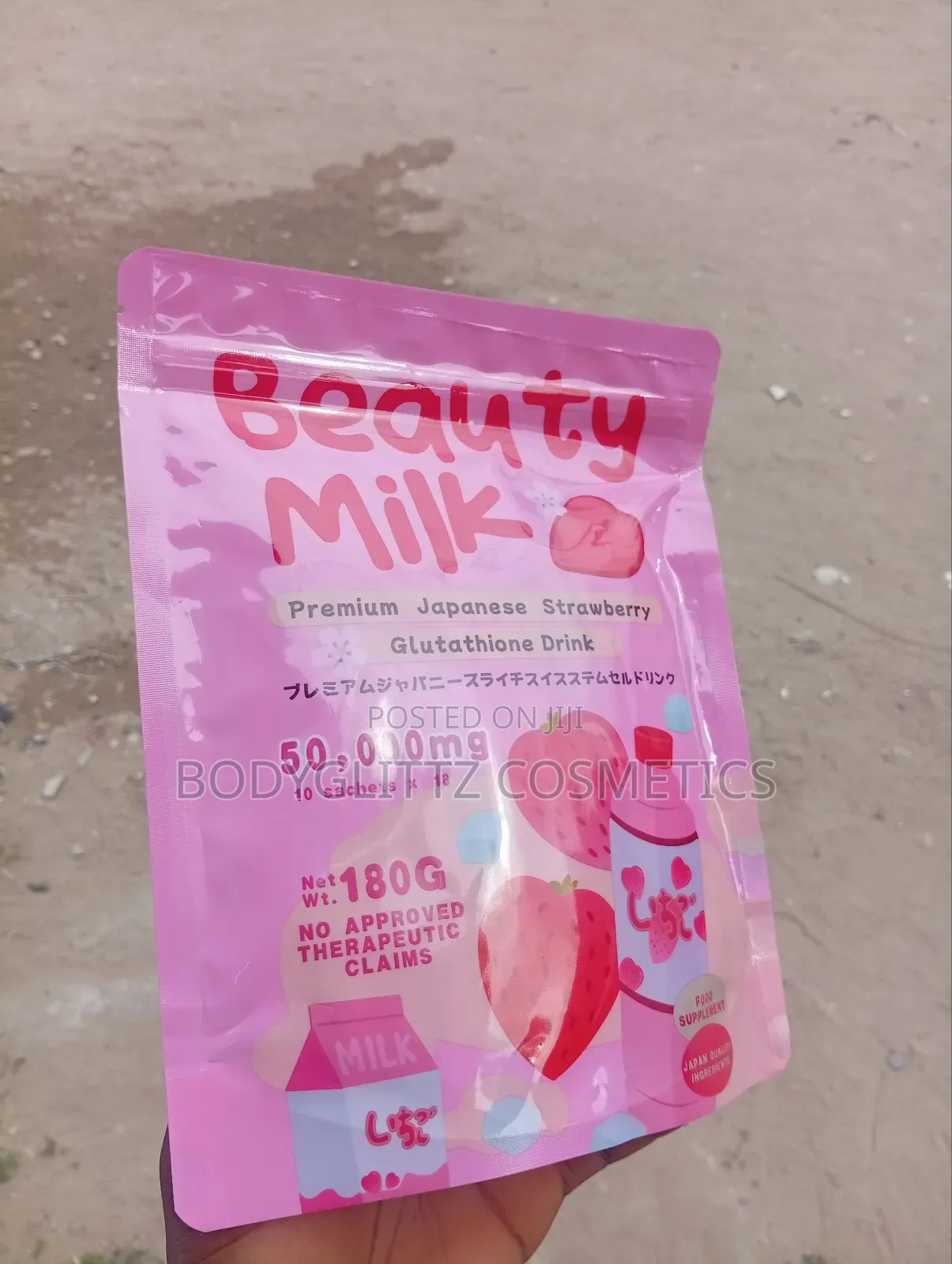 Beauty Milk Premium Japanese Strawberry Glutathione Drink